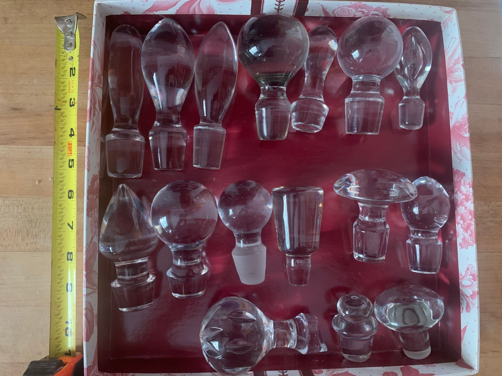 lot 16 crystal stoppers lot 16 crystal stoppers