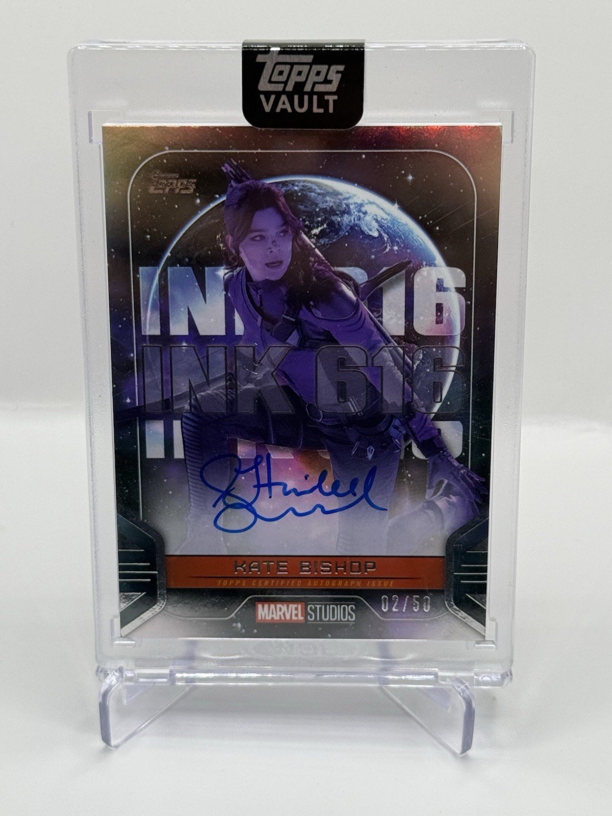 2026 Topps Marvel Vault Kate Bishop Ink 616 Autograph /50 2026 Topps Marvel Vault Kate Bishop Ink 616 Autograph /50