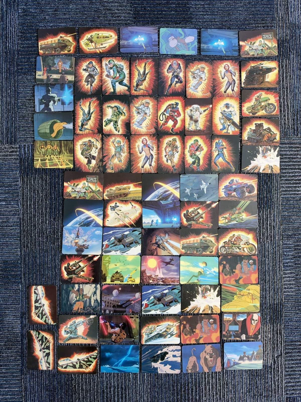 1986 Hasbro / Milton Bradley G.I. Joe Action Cards-Lot Of 69 1986 Hasbro / Milton Bradley G.I. Joe Action Cards-Lot Of 69