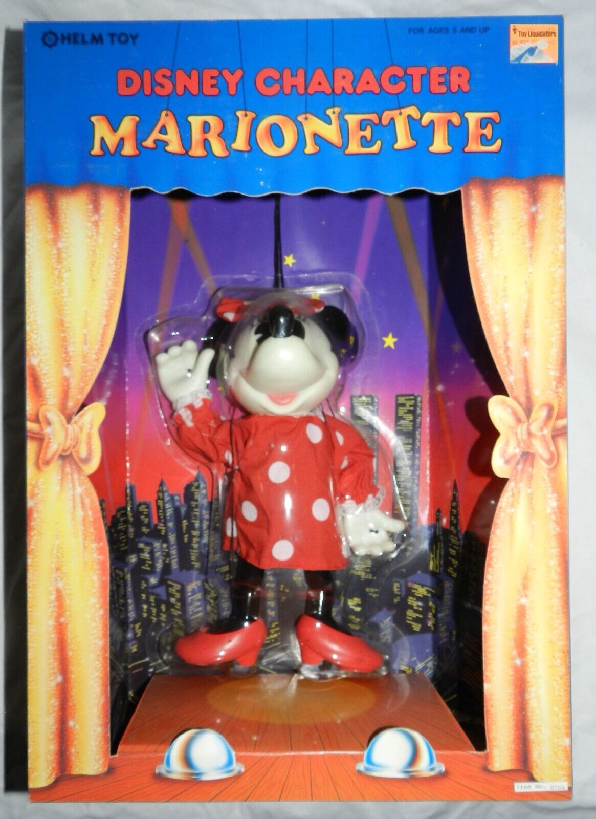New in Box - Minnie Mouse Disney Character Marionette by Helm Toy - 11\