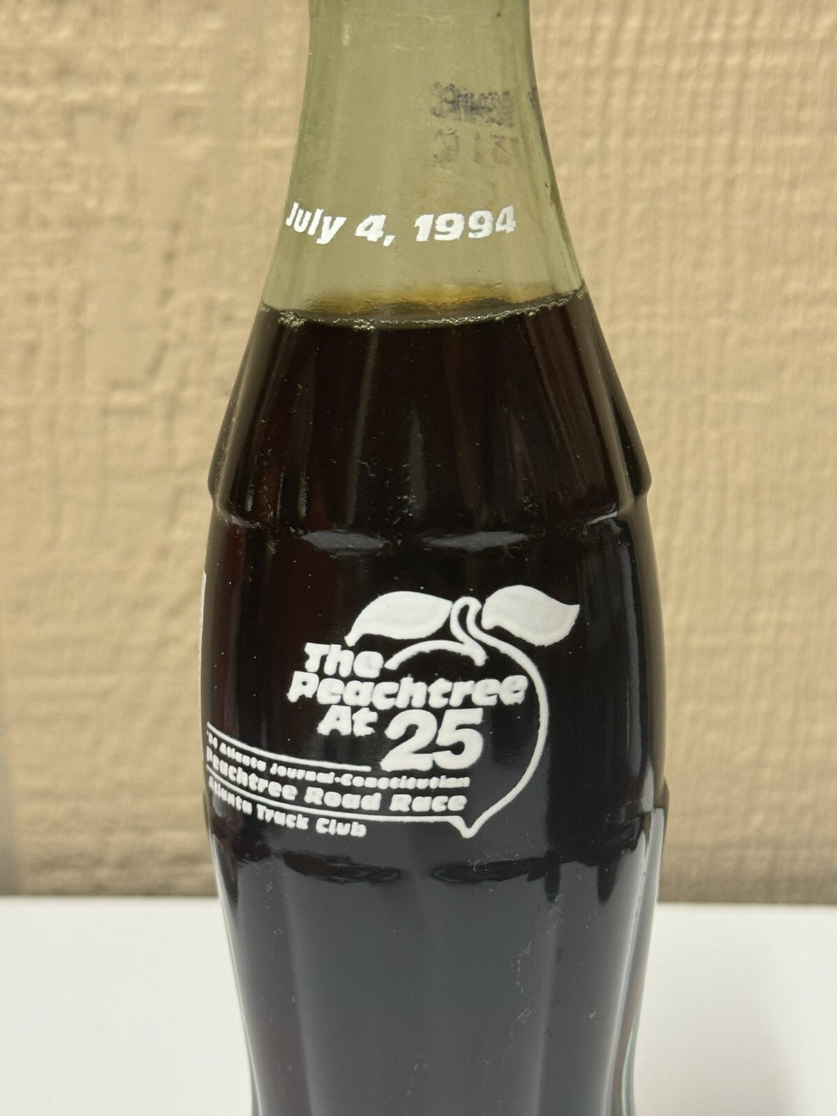 1994 The Peachtree 25 Bottle @ Signs, Retro, VTG, Fountain Service, Button,