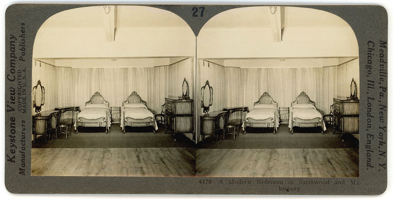 MICHIGAN STEREOVIEW - Grand Rapids Furniture Exhibit - Keystone c1928 VERY RARE MICHIGAN STEREOVIEW - Grand Rapids Furniture Exhibit - Keystone c1928 VERY RARE