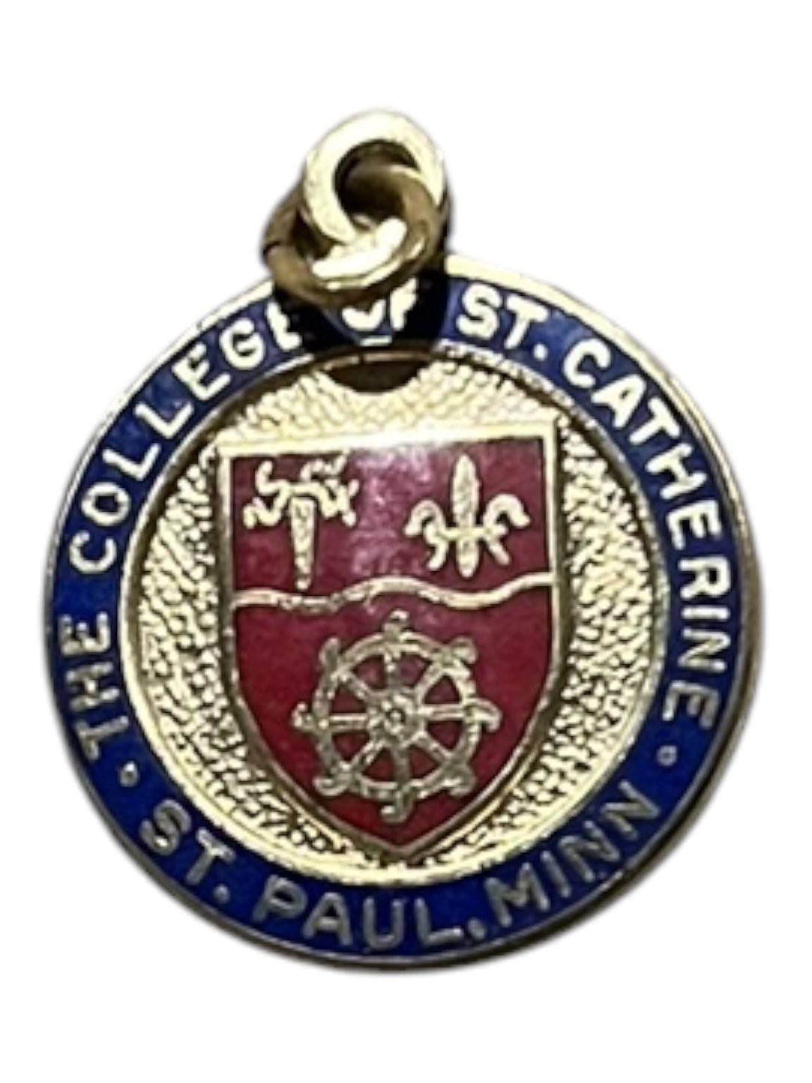 The College of St. Catherine St. Paul MN Medallion Charm Pendant .75"