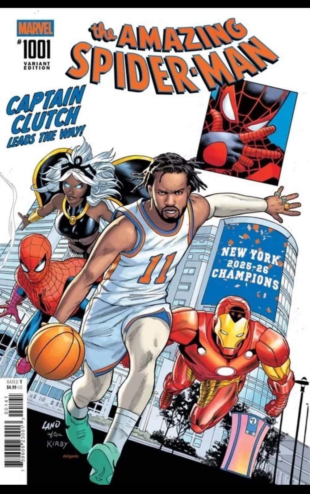 AMAZING SPIDER-MAN #1001 JALEN BRUNSON NY KNICKS NYCC EXCLUSIVE NM PRESALE 2026 AMAZING SPIDER-MAN #1001 JALEN BRUNSON NY KNICKS NYCC EXCLUSIVE NM PRESALE 2026