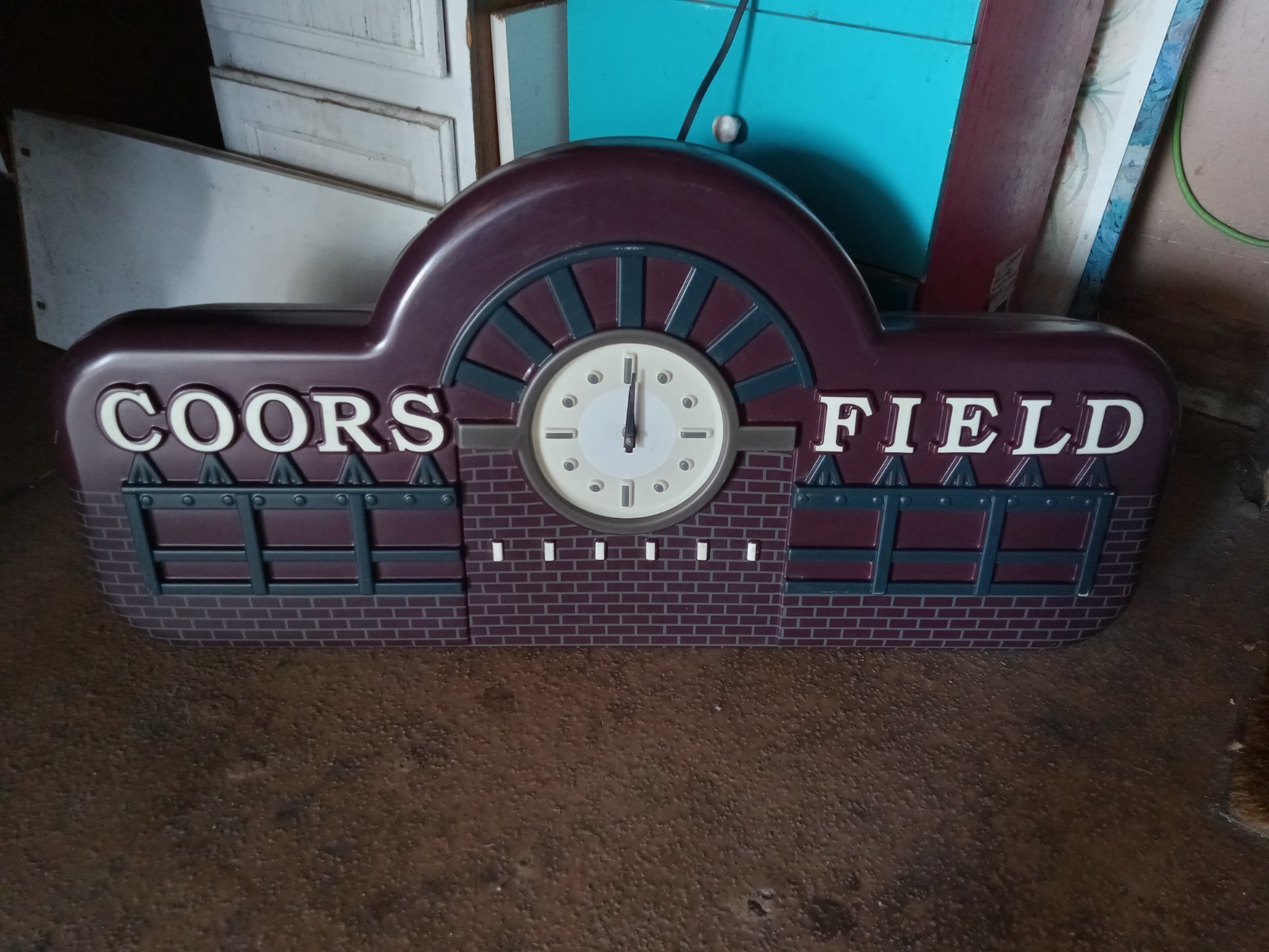 Vintage 1995 Original COORS FIELD CO. Rockies Lighted Beer Baseball Clock 36” Vintage 1995 Original COORS FIELD CO. Rockies Lighted Beer Baseball Clock 36”