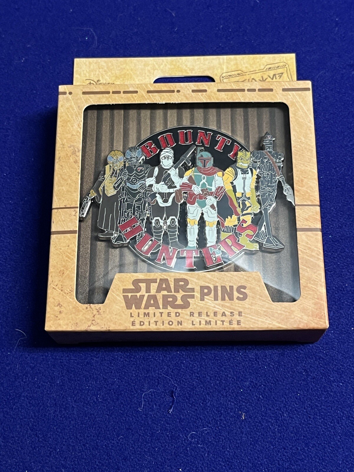 2023 Disney Parks Star Wars Bounty Hunter Mini Jumbo Boba Fett LR Pin New 2023 Disney Parks Star Wars Bounty Hunter Mini Jumbo Boba Fett LR Pin New