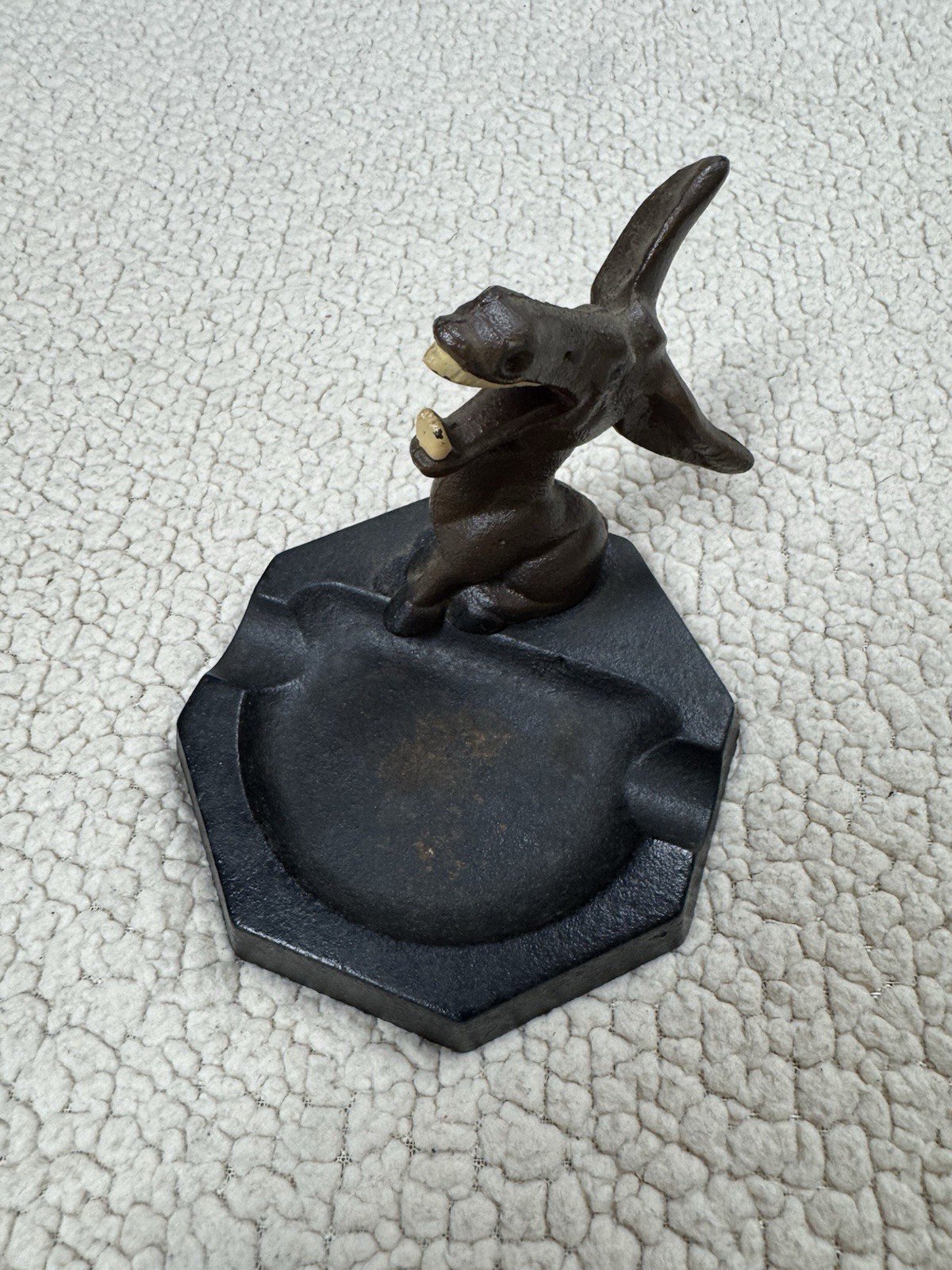 Vintage 30's Donkey Cast Iron Ashtray Bottle Opener Leech Surveyor Glasgow KY 4" Vintage 30's Donkey Cast Iron Ashtray Bottle Opener Leech Surveyor Glasgow KY 4"