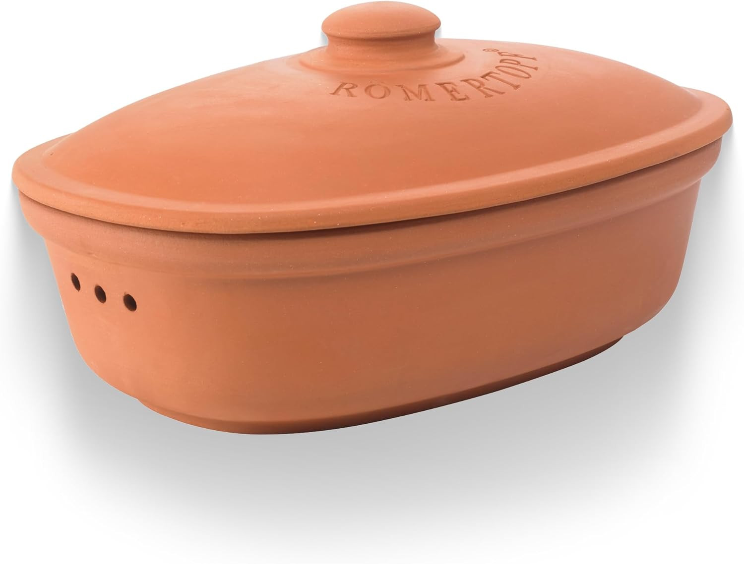 Romertopf Oval Ceramic Bread Freshness Pot | Natural Ceramic - Ideal for Storing Romertopf Oval Ceramic Bread Freshness Pot | Natural Ceramic - Ideal for Storing