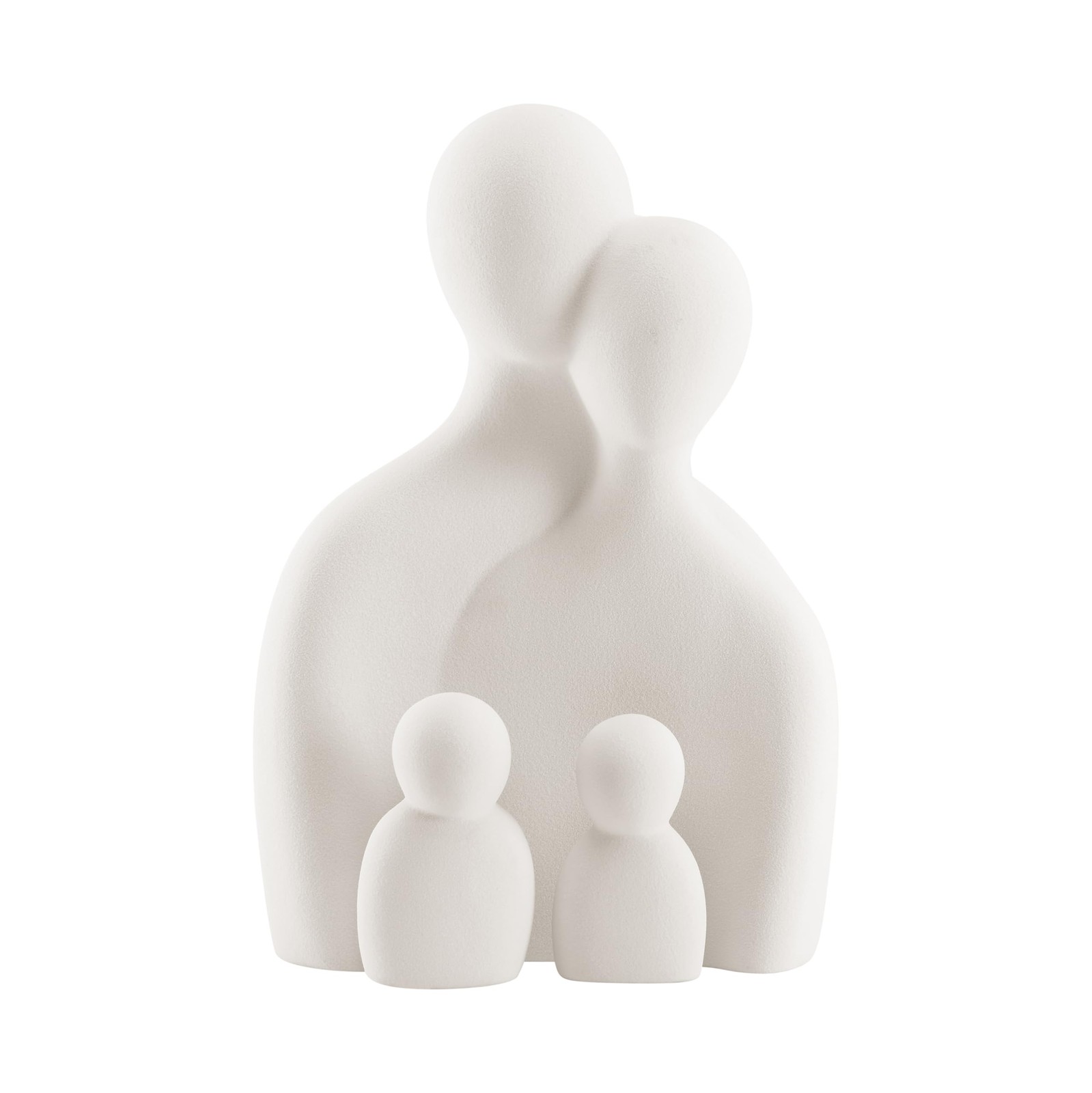 Danya B Decorative Accent Matte Ceramic Resin White Standard Statue Shelf Danya B Decorative Accent Matte Ceramic Resin White Standard Statue Shelf
