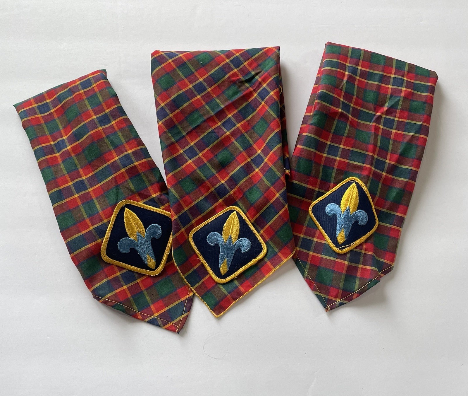 3 Vintage Boy Scouts of America Cub Webelo Scarf Neckerchief 3 Vintage Boy Scouts of America Cub Webelo Scarf Neckerchief
