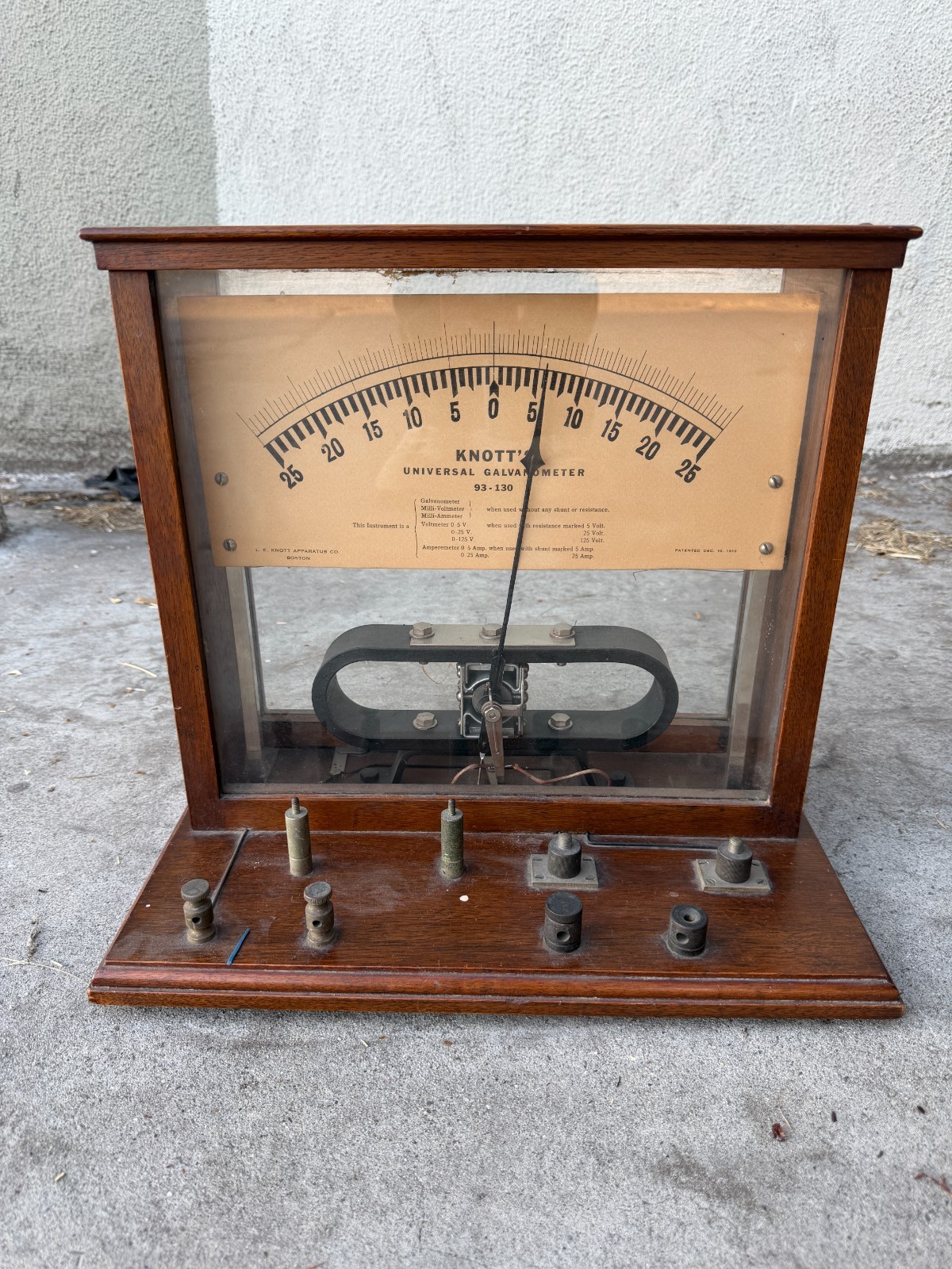 Vintage Antique Knott's Universal Galvanometer - University Model Vintage Antique Knott's Universal Galvanometer - University Model