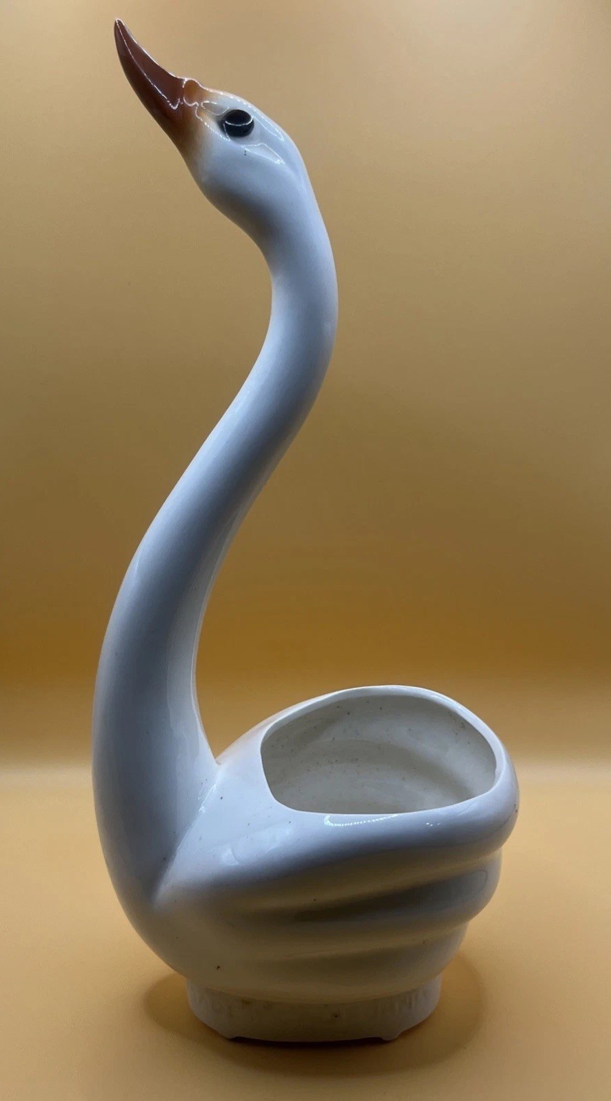 MCM Vintage Tall Ceramic Swan Planter MCM Vintage Tall Ceramic Swan Planter