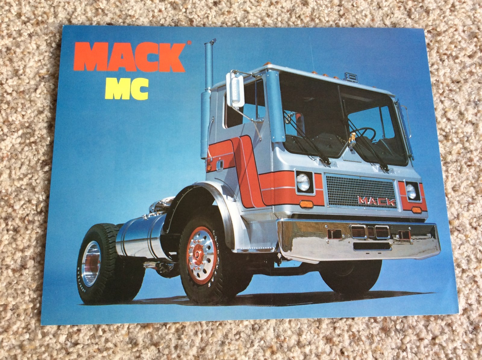1970s Mack HD-Trucks, model MC-685T, original color sales handout. 1970s Mack HD-Trucks, model MC-685T, original color sales handout.