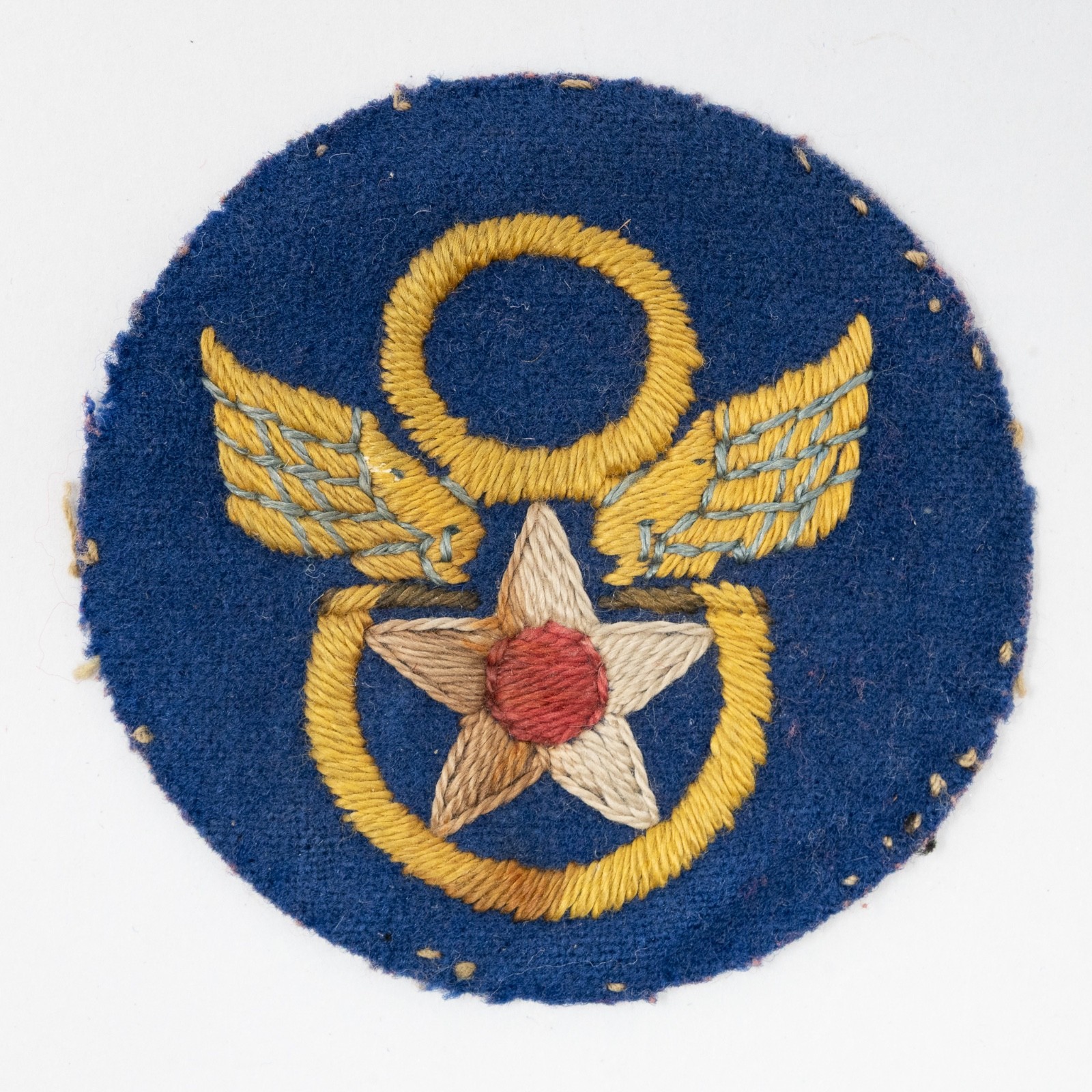 RARE WWII 8th Air Force British Made Patch Stubby Wing AAF Insignia Original