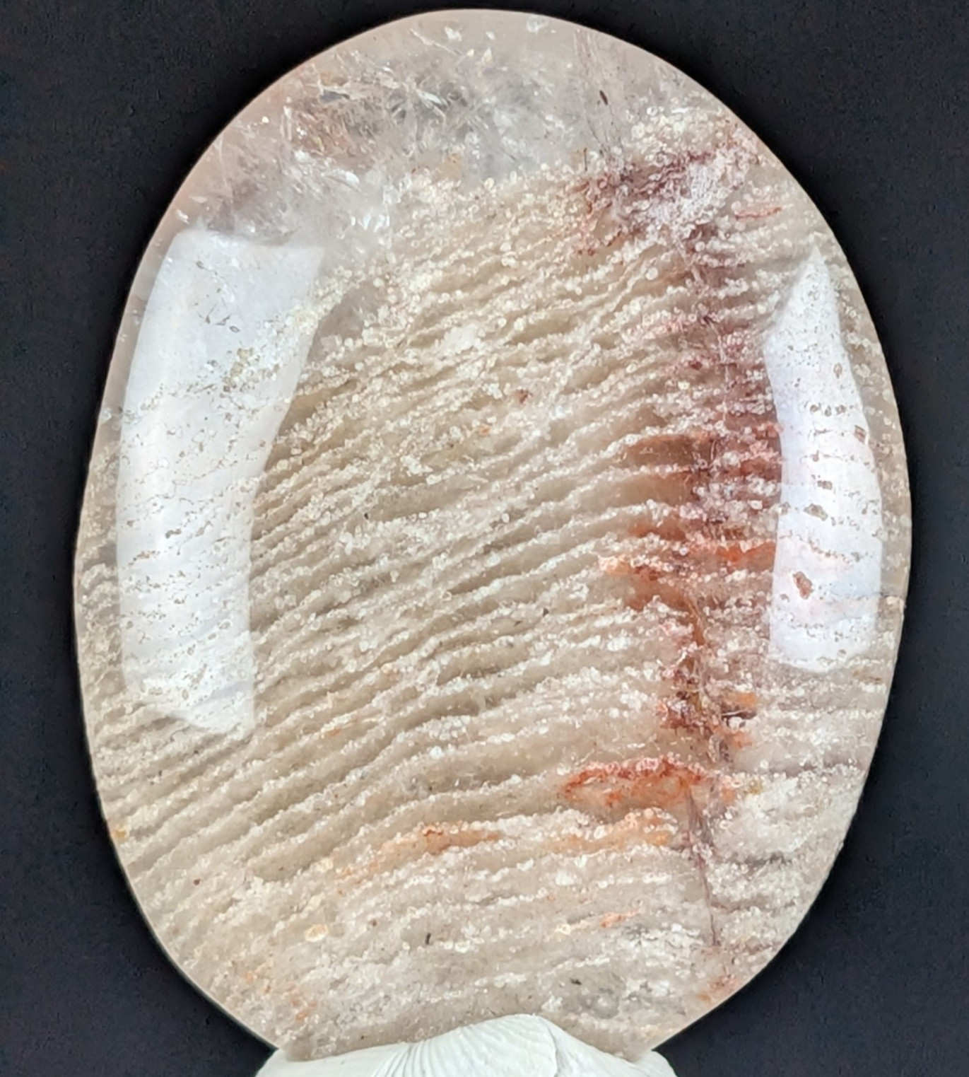 Thousand Layer Quartz Palmstone Lodolite Crystal Gemstone Fidget Worry Stone Thousand Layer Quartz Palmstone Lodolite Crystal Gemstone Fidget Worry Stone