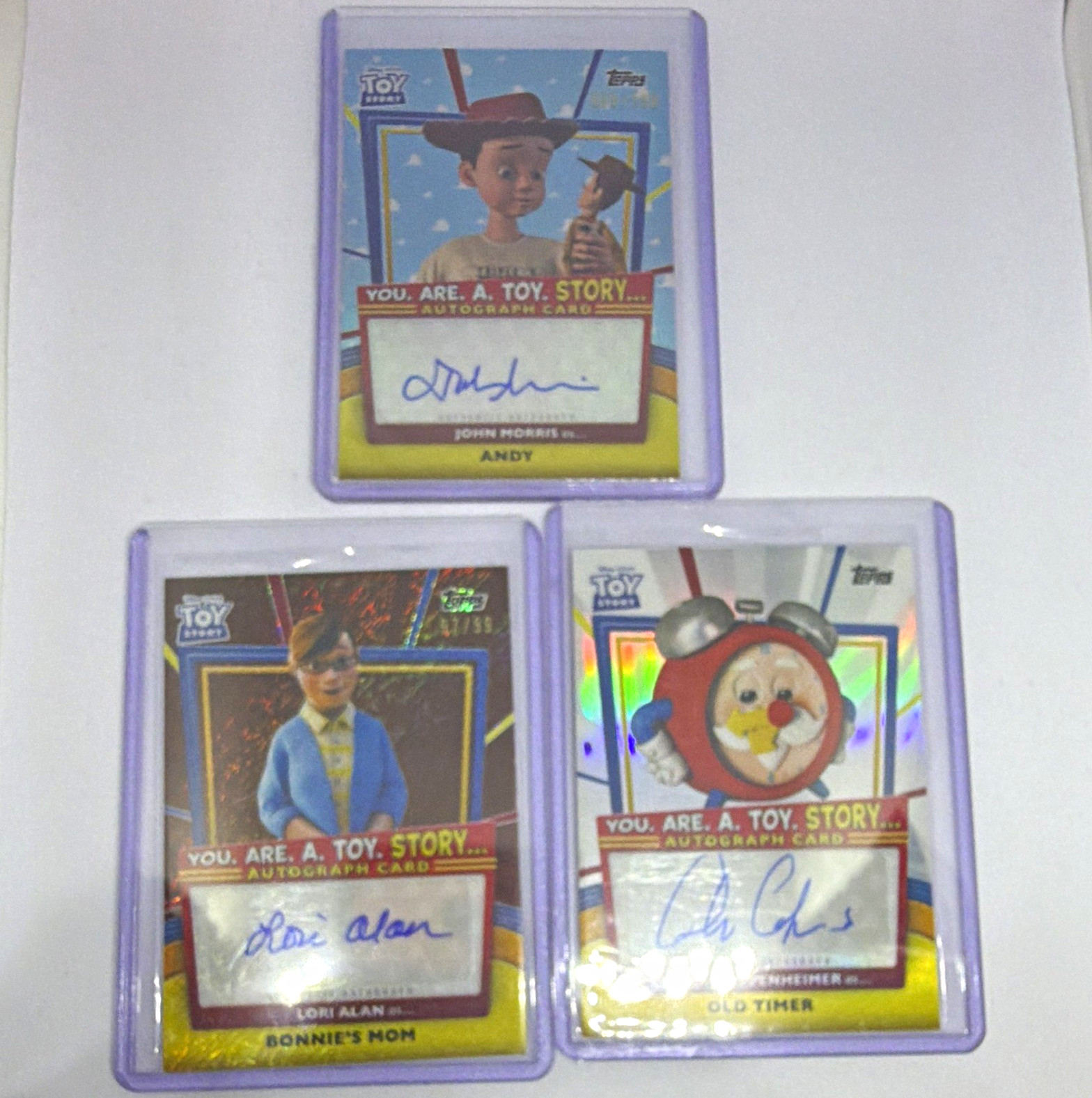 Topps 2025 30 Years of Toy Story You Are A Toy Story Autograph Lot (3)