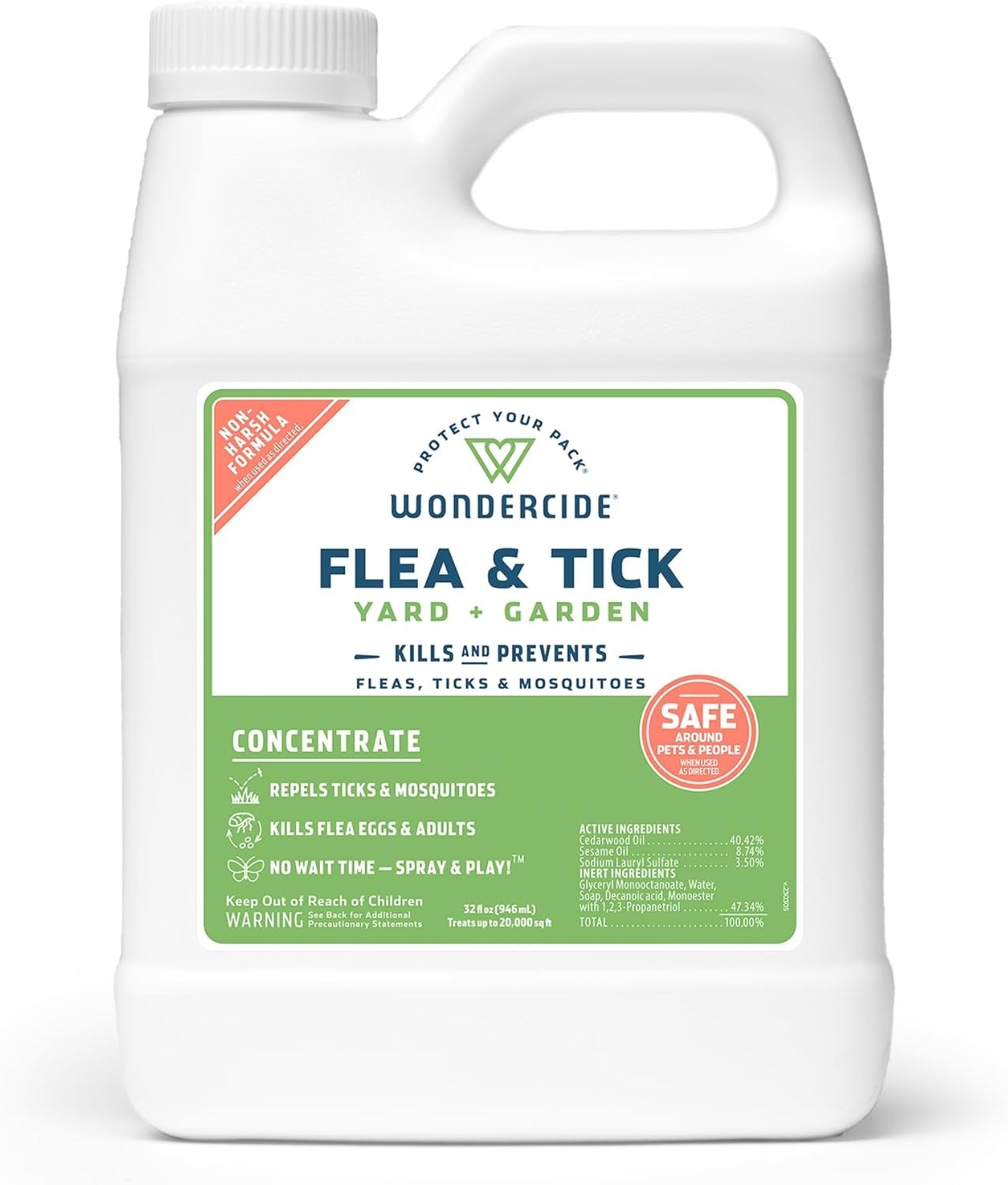 Wondercide - Flea and Tick Spray Concentrate for Yard and Garden with Natural Es Wondercide - Flea and Tick Spray Concentrate for Yard and Garden with Natural Es