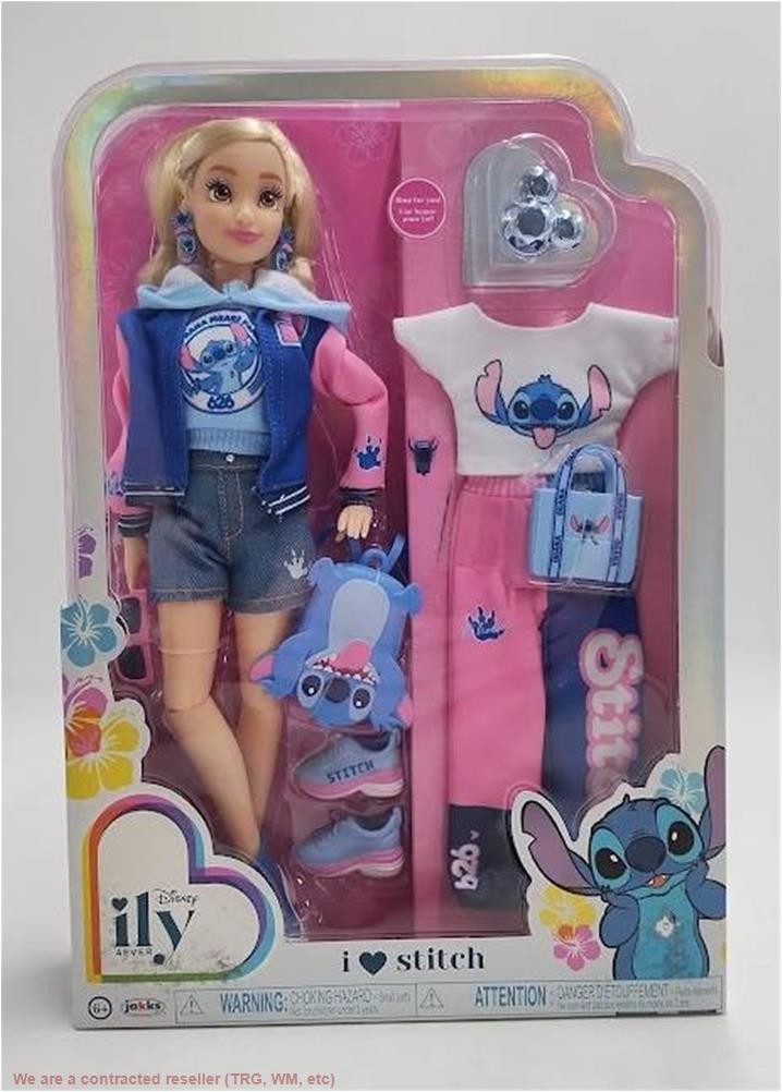 Disney ILY 4ever 12.5" Stitch Doll Varsity Jacket SEE DETAILS Disney ILY 4ever 12.5" Stitch Doll Varsity Jacket SEE DETAILS