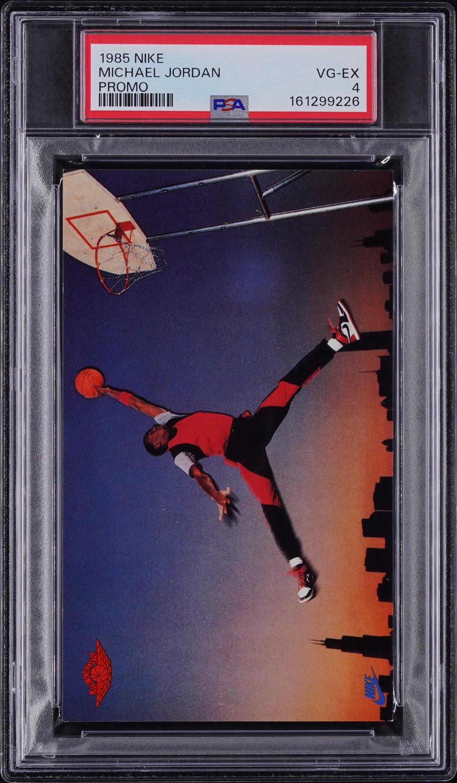 1985 NIKE PROMO MICHAEL JORDAN PSA 4 1985 NIKE PROMO MICHAEL JORDAN PSA 4