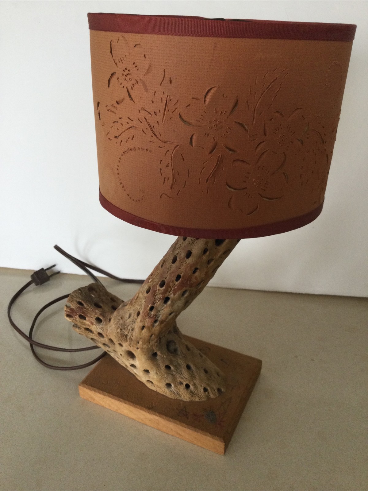 Vintage Cholla Cactus Lamp. Vintage Cholla Cactus Lamp.