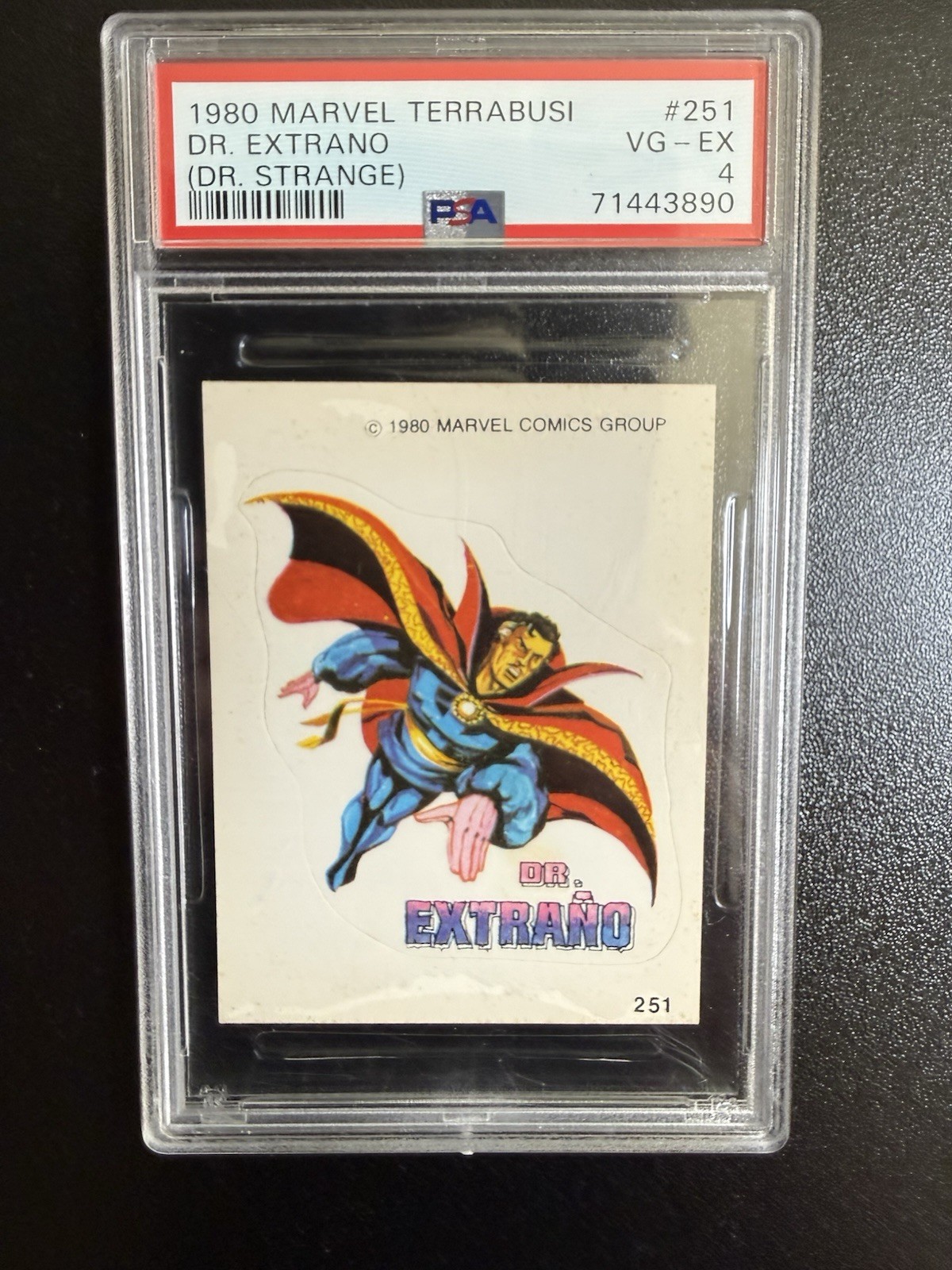 1980 Terrabusi Marvel PSA 4 Dr. Strange Dr. Extrano Spanish