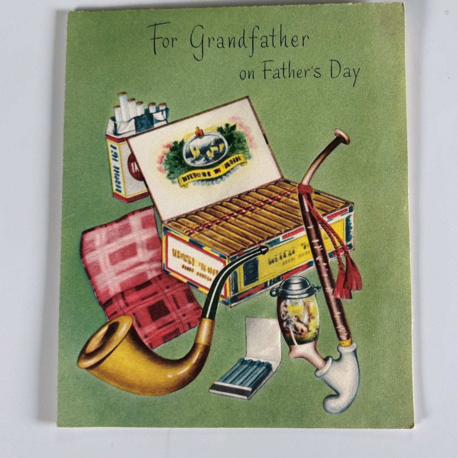 Vintage Father’s Day Greeting Card Grandfather Pipe Cigars Tobacco Smoking Vintage Father’s Day Greeting Card Grandfather Pipe Cigars Tobacco Smoking