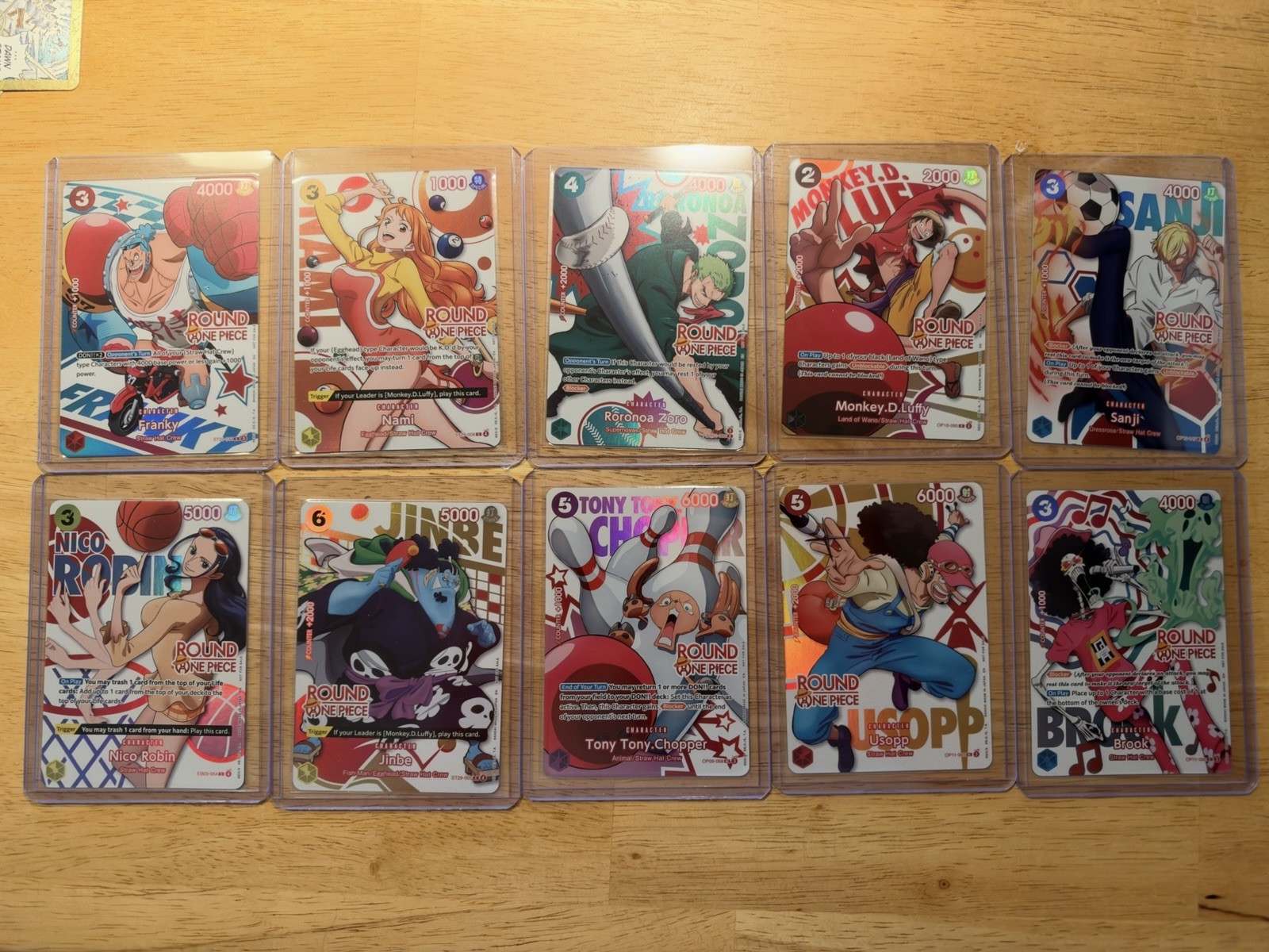 Round 1 x One Piece Promo Cards - Full Set of 10 NM English Round 1 x One Piece Promo Cards - Full Set of 10 NM English