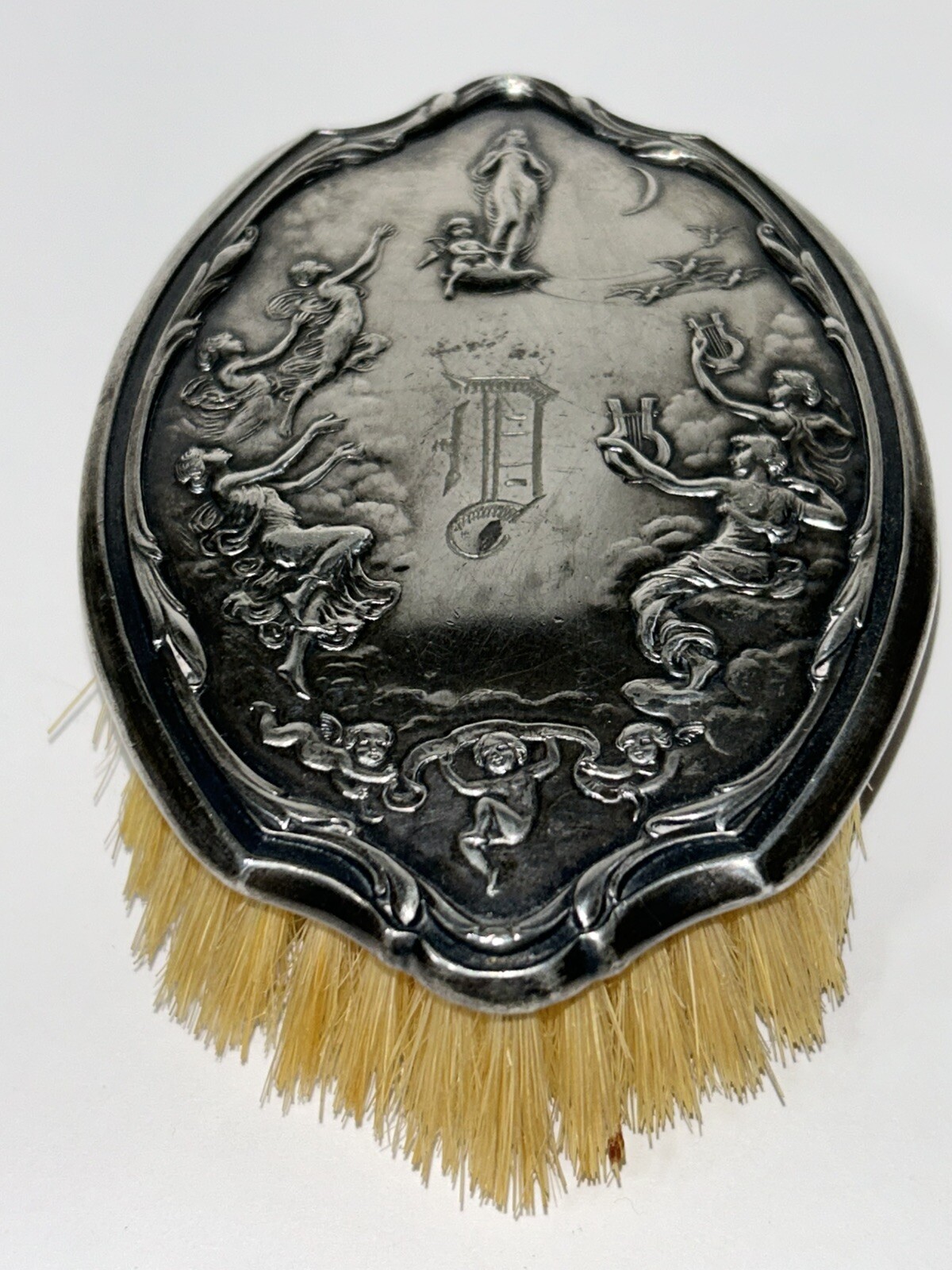 Art Nouveau Brush With Nymphs & Cherubs Brush Art Nouveau Silverplate Brush Art Nouveau Brush With Nymphs & Cherubs Brush Art Nouveau Silverplate Brush
