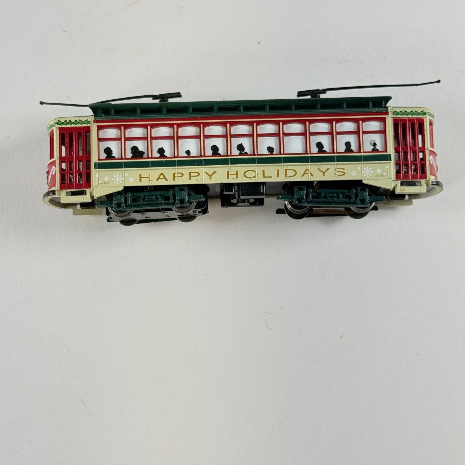 Vintage Bachmann HO Happy Holidays Brill Trolley 16040 Lighted Christmas Train Vintage Bachmann HO Happy Holidays Brill Trolley 16040 Lighted Christmas Train