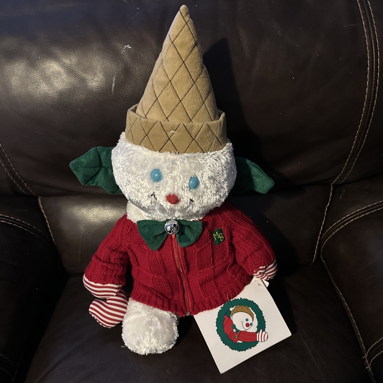 2008 Mr. Bingle Plush Dillard's New Orleans Snowman 10" w/ Tag Sweater