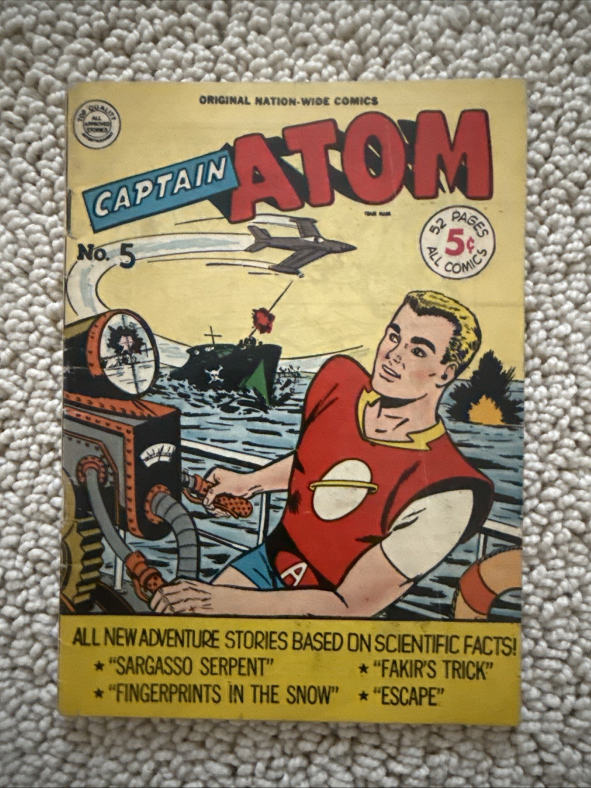 Captain Atom #5 1951 Nationwide "Sargasso Serpent" Captain Atom #5 1951 Nationwide "Sargasso Serpent"