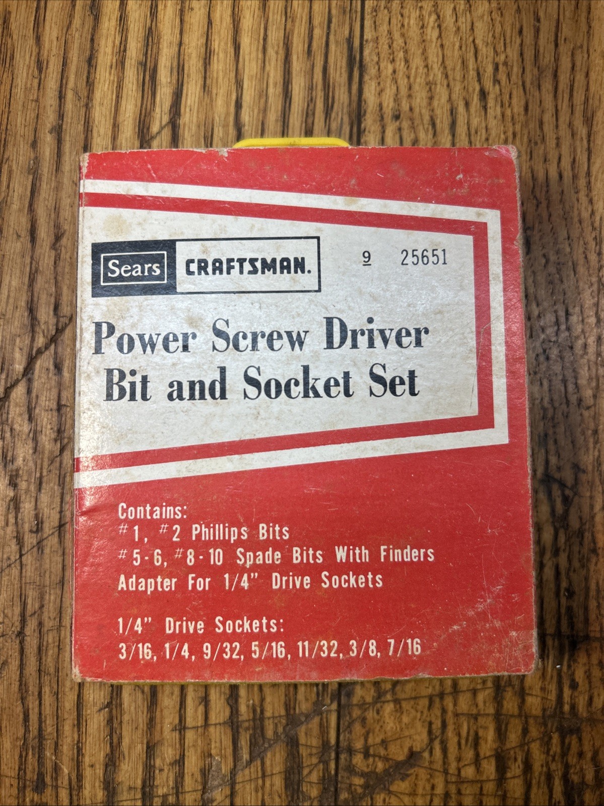 Sears Craftsman 14-pc Power Screwdriver Bit & Socket Set 25651 Vintage USA Sears Craftsman 14-pc Power Screwdriver Bit & Socket Set 25651 Vintage USA