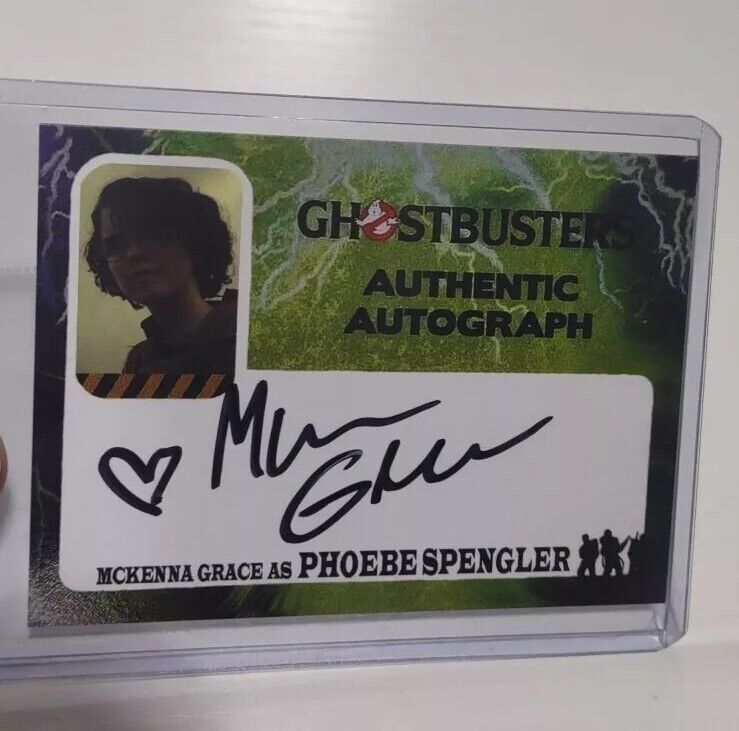 GHOSTBUSTERS AUTOGRAPH Card Mckenna Grace Authentic Signed Frozen Empire 