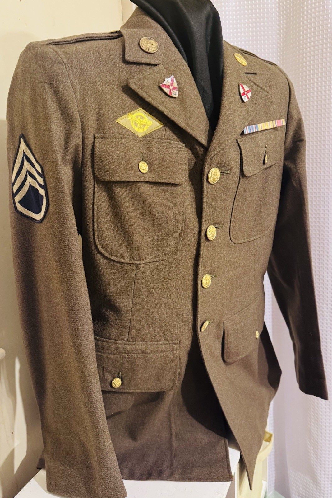 Pre WWII M1939 Spec 8-31D EM Service Coat • 124th Infantry Regt Florida NTL GRD Pre WWII M1939 Spec 8-31D EM Service Coat • 124th Infantry Regt Florida NTL GRD