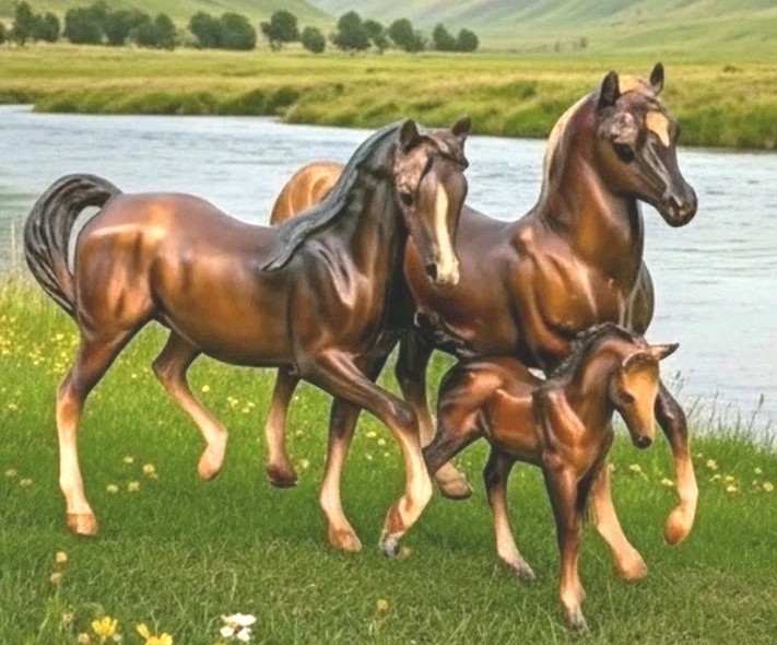 Vintage Breyer Classic Arabian Family Horses 3055 Stallion Mare & Foal Vintage Breyer Classic Arabian Family Horses 3055 Stallion Mare & Foal