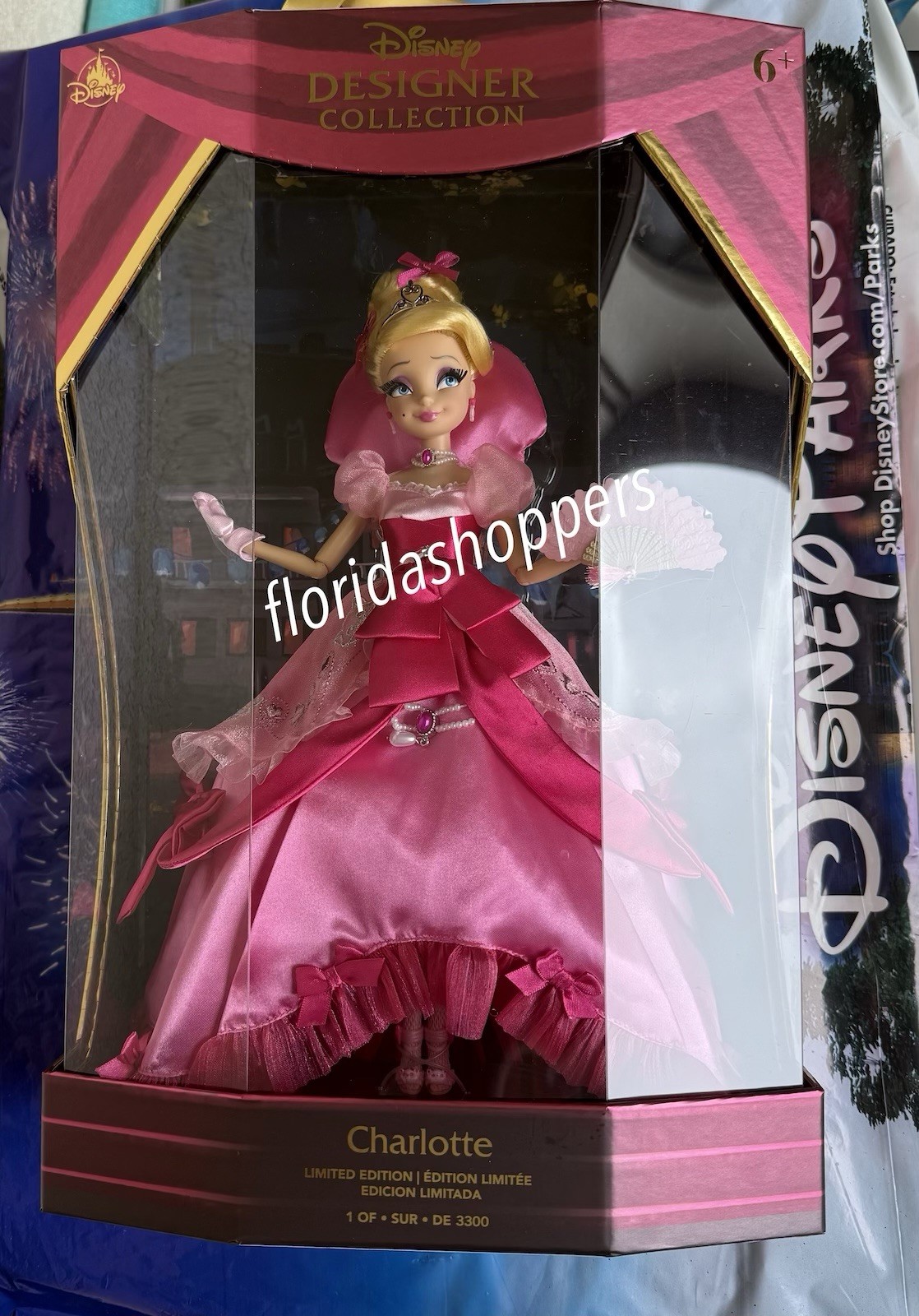 Disney Parks 2026 Designer Collection Princess And The Frog Charlotte LE Doll