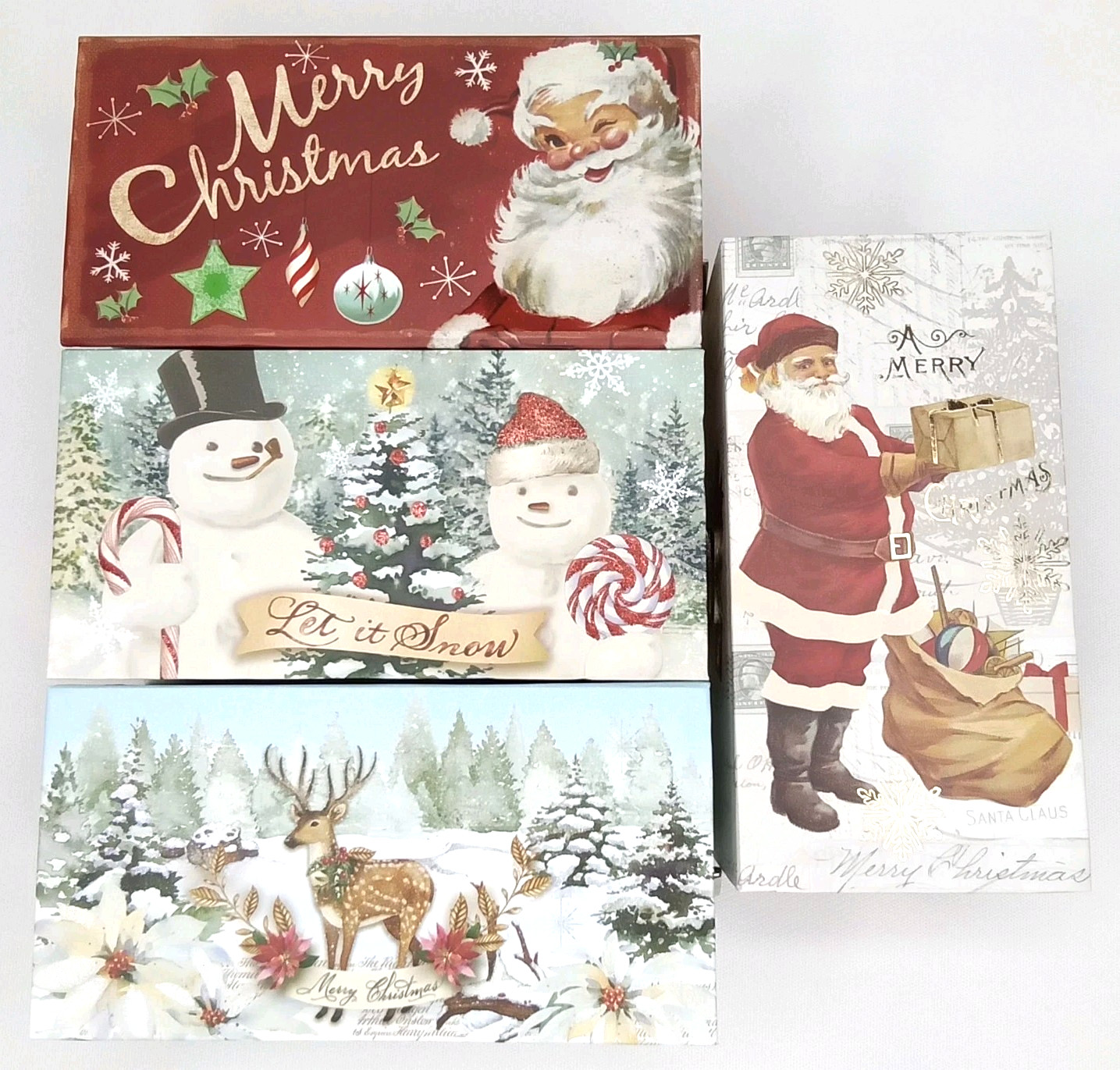 VTG Pooch & Sweetheart Musical Christmas Soap Box 4 Ounce Bar Unused Set Of 4