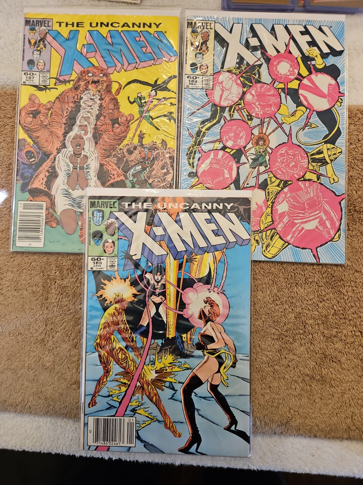 Lot Of 11 Uncanny X-Men Between #187-198 (Marvel Comics) Lot Of 11 Uncanny X-Men Between #187-198 (Marvel Comics)