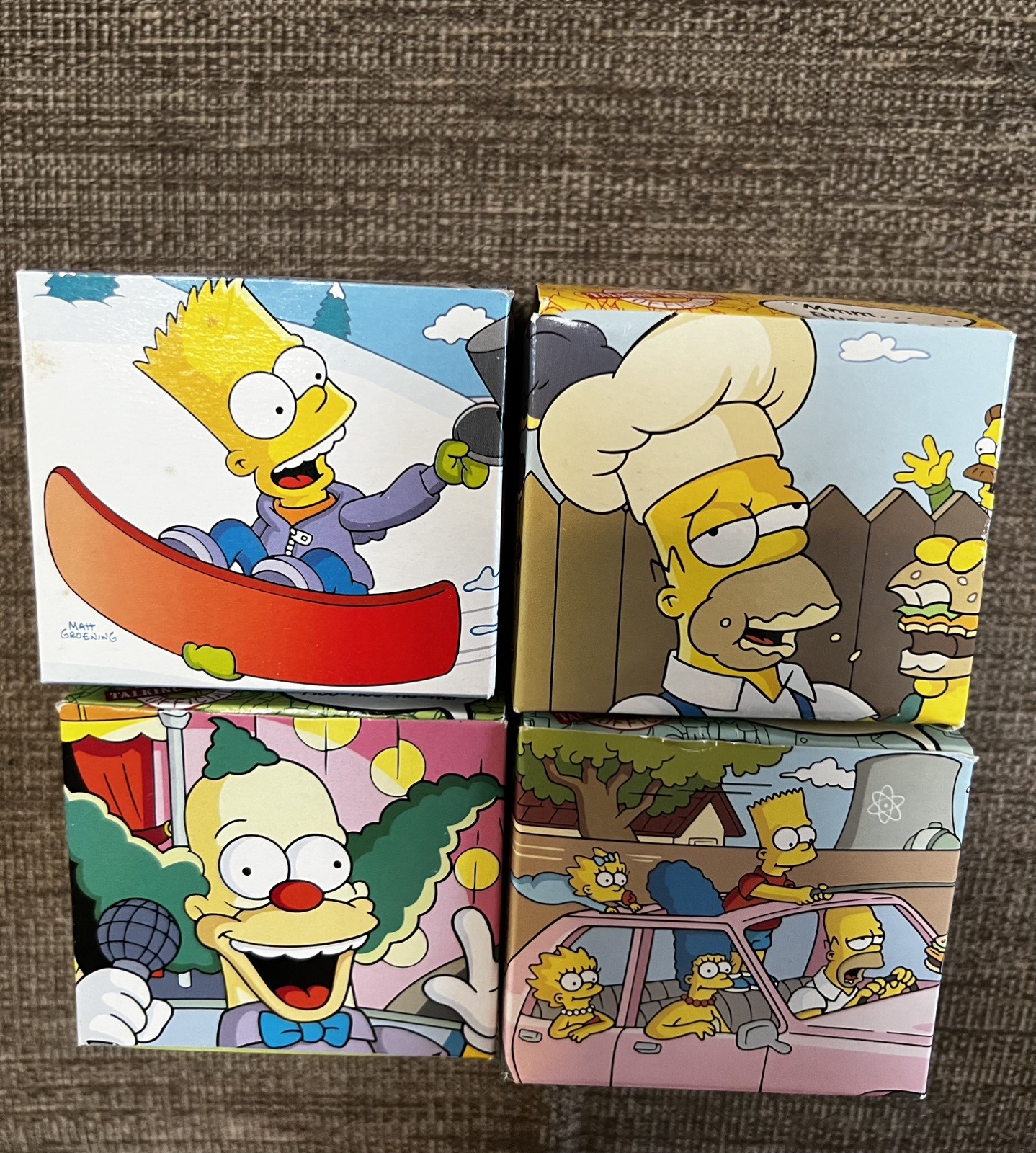 The Simpsons Talking Watches 2002 Burger King w/ Boxes & Inserts Set Of 4 The Simpsons Talking Watches 2002 Burger King w/ Boxes & Inserts Set Of 4