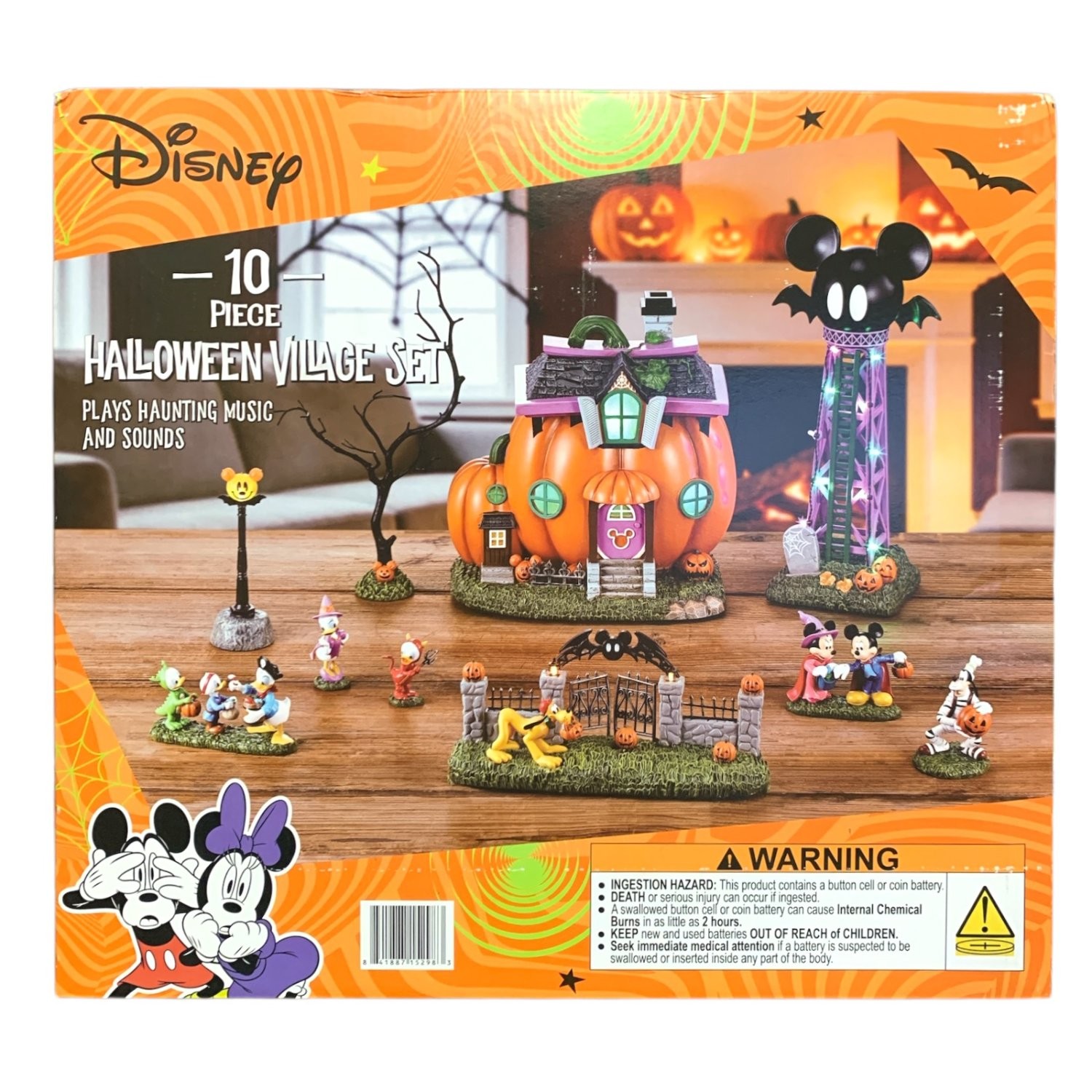 Disney 10-Piece Halloween Village Set with Sounds and Music Disney 10-Piece Halloween Village Set with Sounds and Music