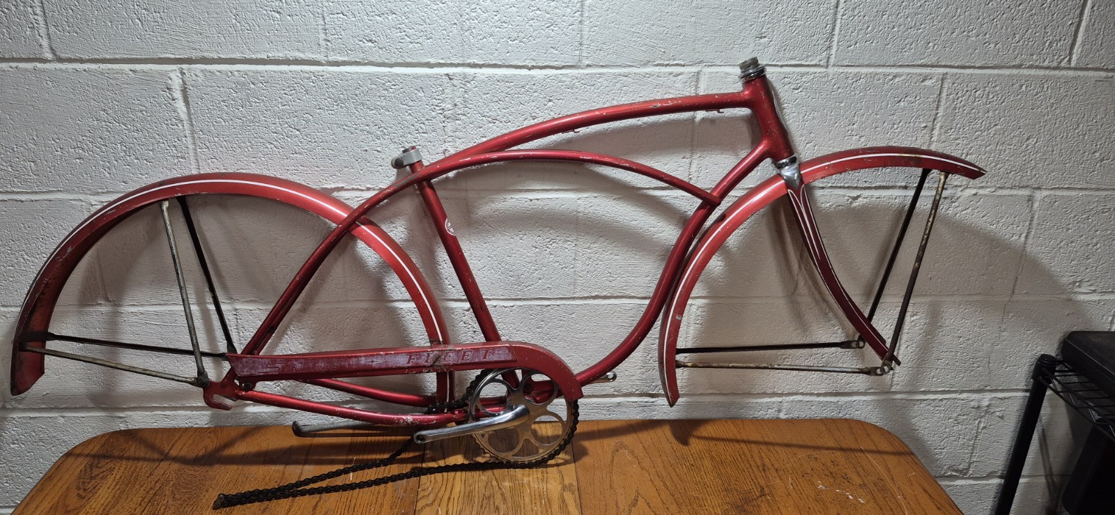 Vintage 1964 Schwinn Fleet 26" Middleweight Frame w/original fenders/chainguard Vintage 1964 Schwinn Fleet 26" Middleweight Frame w/original fenders/chainguard