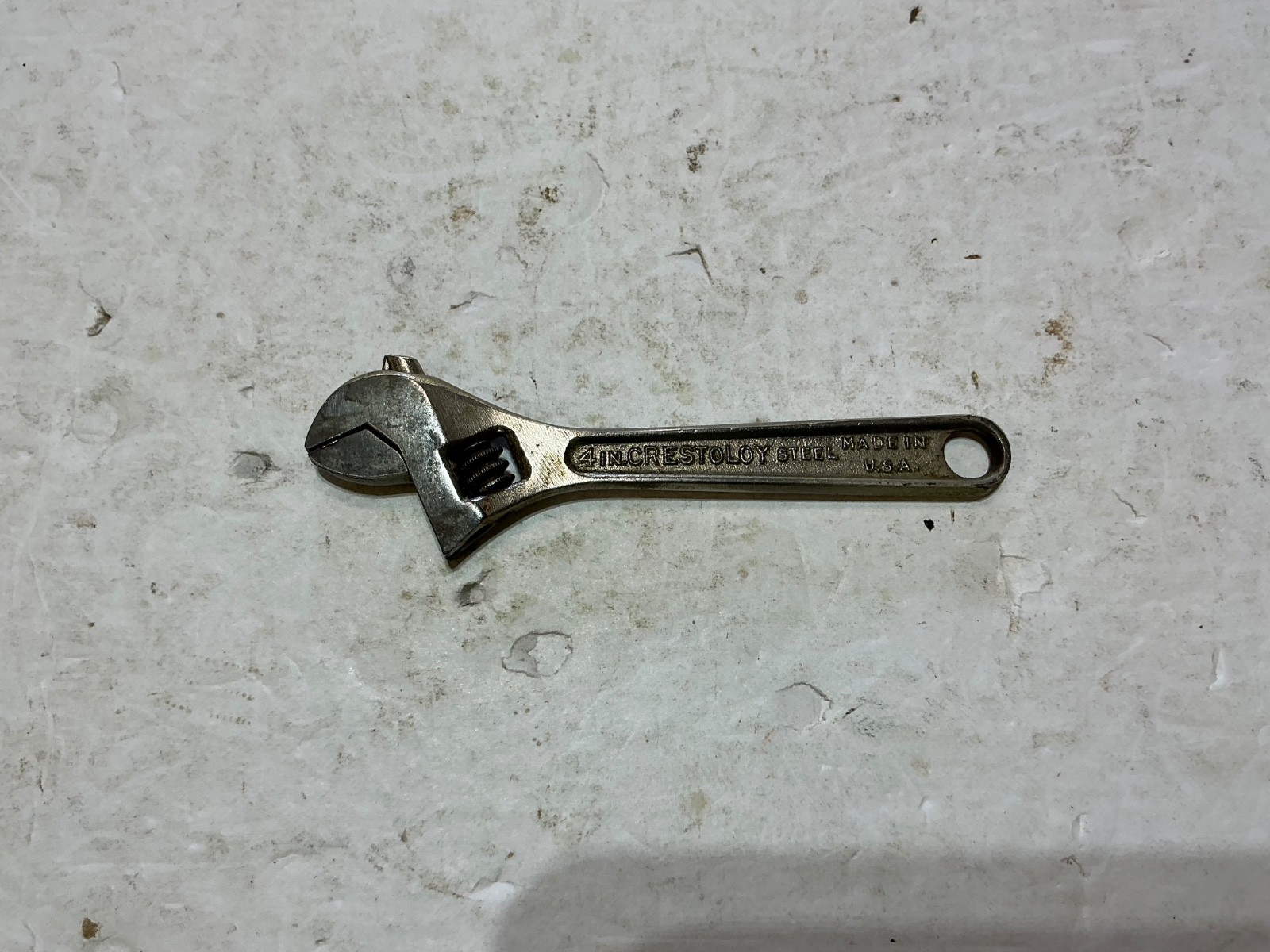 Vintage Crescent 4" Mini Adjustable Wrench Crestoloy Jamestown NY US Vintage Crescent 4" Mini Adjustable Wrench Crestoloy Jamestown NY US