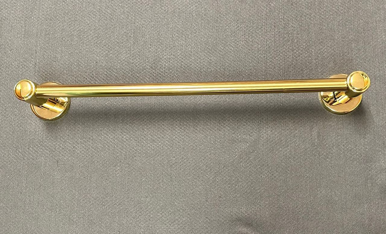 18" Towel Bar Set Polished Brass Melard 18" Towel Bar Set Polished Brass Melard