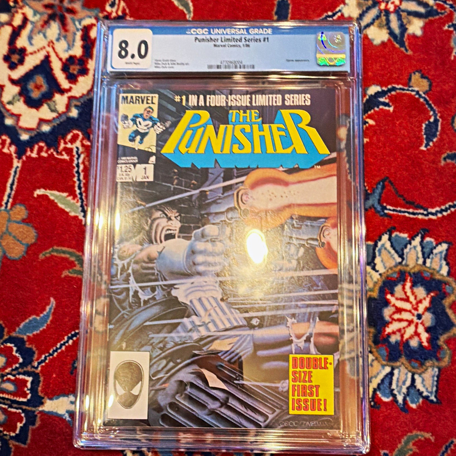 Punisher Limited Series #1 CGC 8.0 (1986) Marvel Comics Copper Age #4770968004 Punisher Limited Series #1 CGC 8.0 (1986) Marvel Comics Copper Age #4770968004