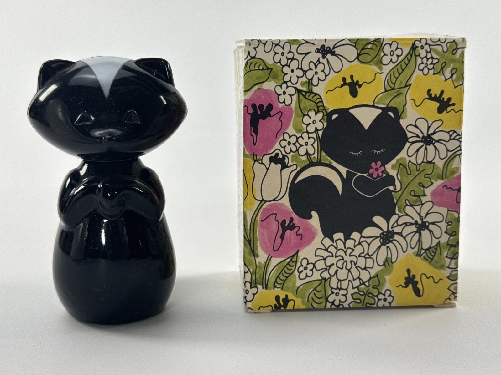 NIB NOS Vintage Avon Sniffy Skunk Sweet Honesty Cologne Bottle 1970s NIB NOS Vintage Avon Sniffy Skunk Sweet Honesty Cologne Bottle 1970s