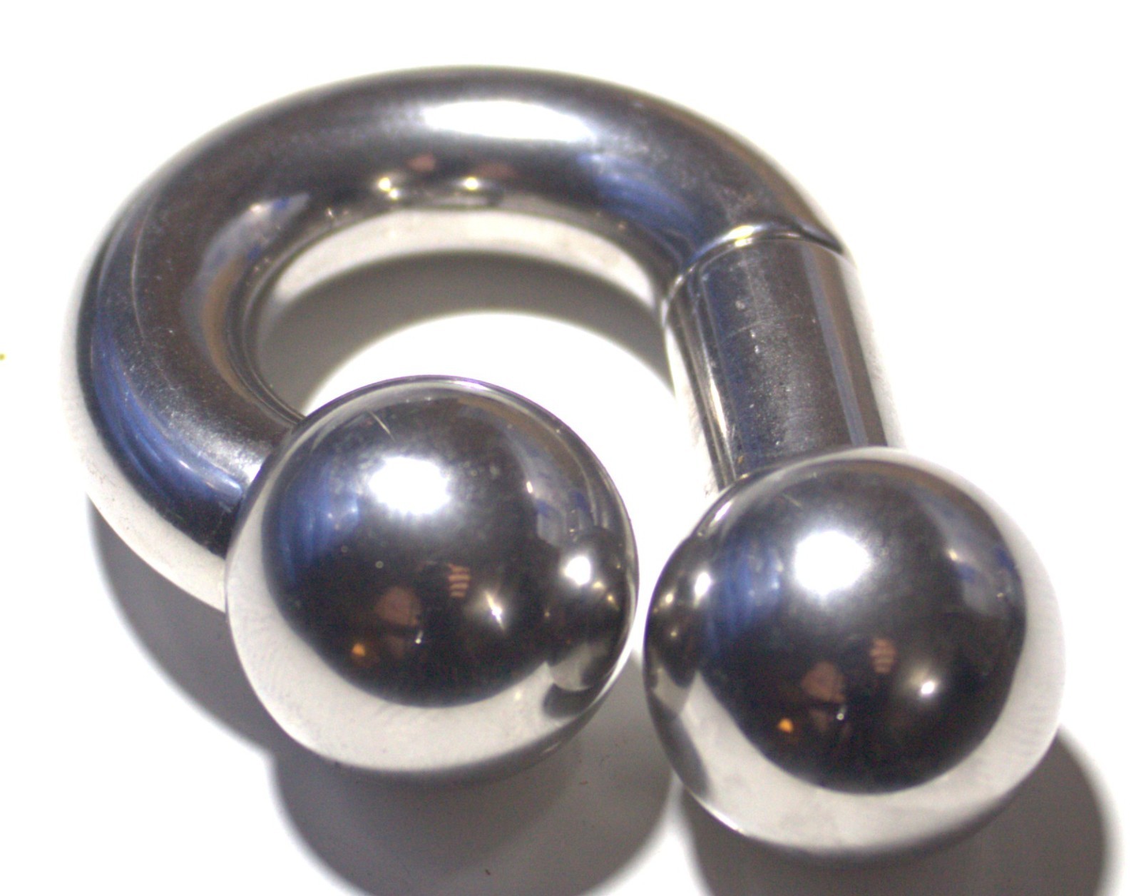 00g 3/4 Reverse Prince Albert Jewelry Mollusk Heavy Barbell Double 19mm Ball Hot 00g 3/4 Reverse Prince Albert Jewelry Mollusk Heavy Barbell Double 19mm Ball Hot