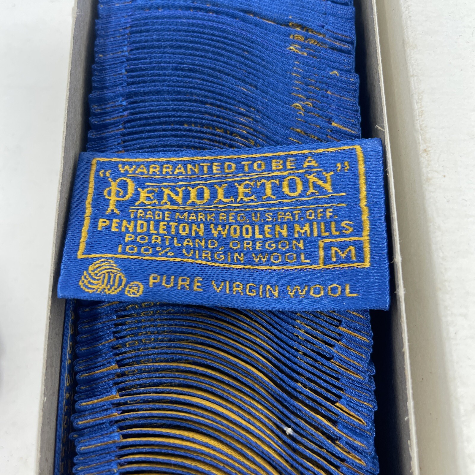 Vintage NOS Pendleton Label Size “M” Rare Crafts Multiple Available Vintage NOS Pendleton Label Size “M” Rare Crafts Multiple Available