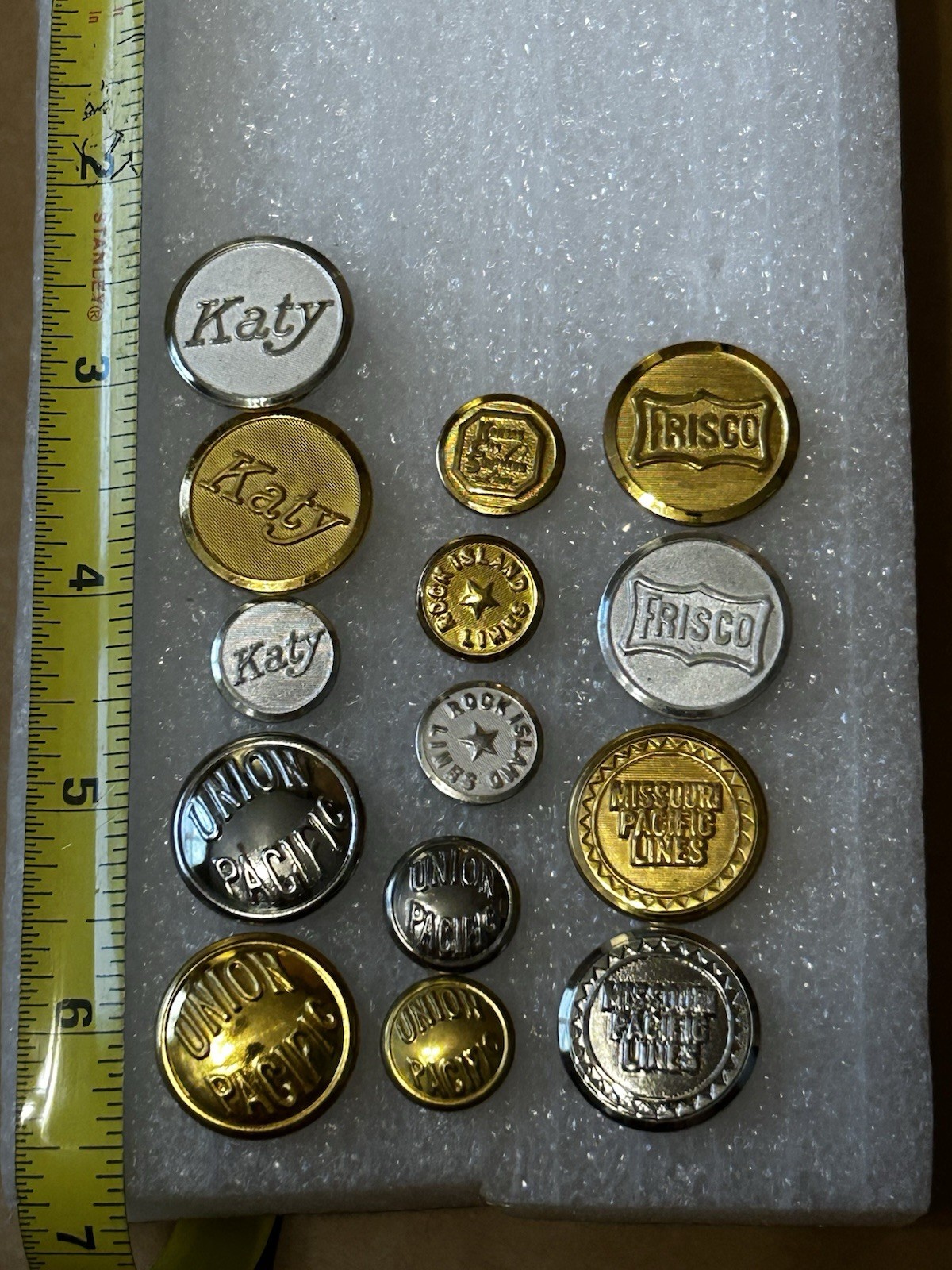 Vintage Train Uniform Buttons Lot of 14 Different Railroad Uniform Buttons Vintage Train Uniform Buttons Lot of 14 Different Railroad Uniform Buttons