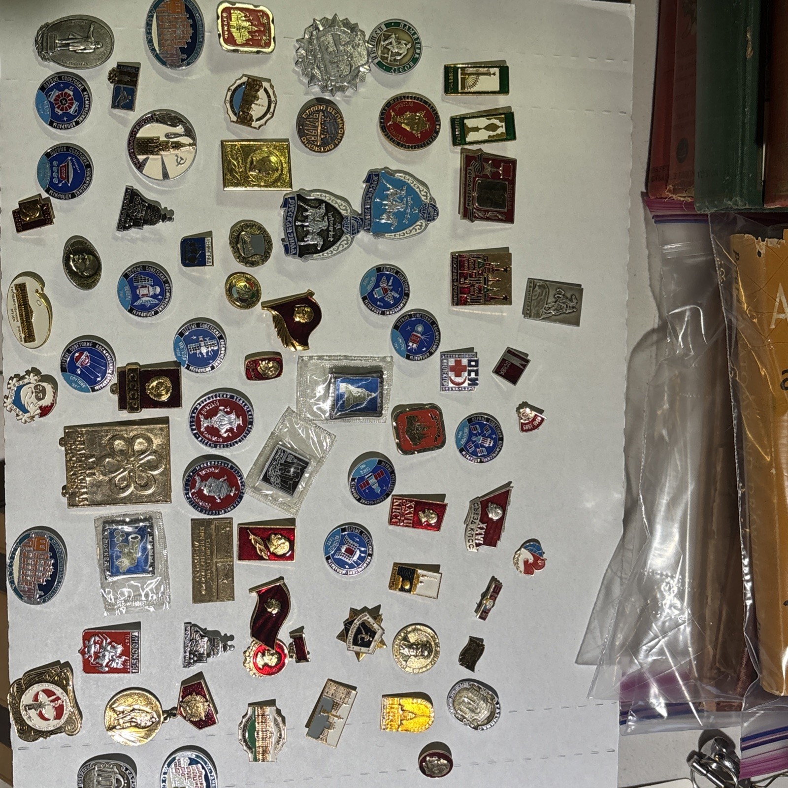 Vintage USSR Soviet Enamel Pin Lot 50+ CCCP Russian Badges Space Lenin Military Vintage USSR Soviet Enamel Pin Lot 50+ CCCP Russian Badges Space Lenin Military