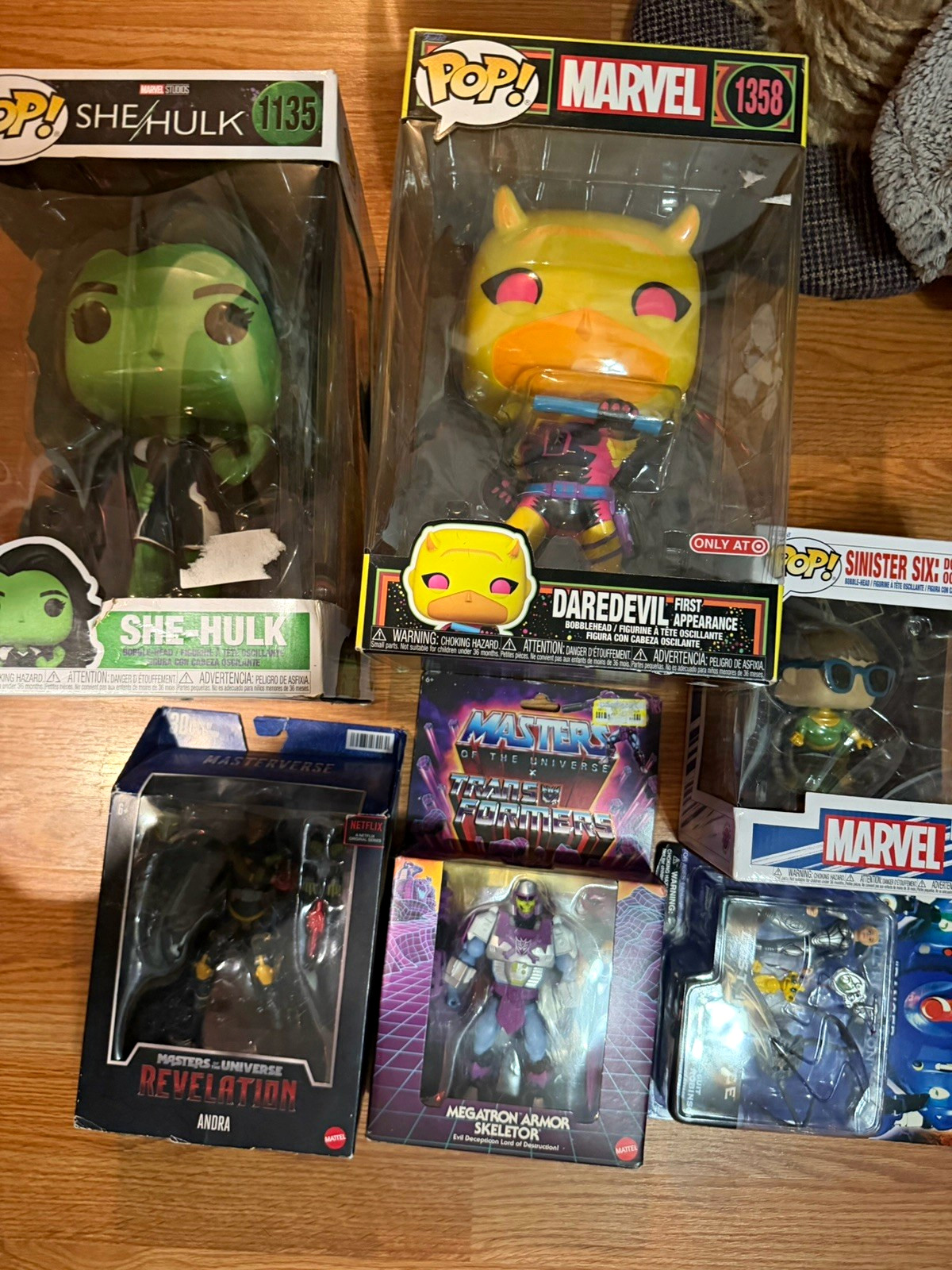 Funko & Mattel Mixed Lot: She-Hulk #1135, Daredevil #1358, MOTU Boxed Funko & Mattel Mixed Lot: She-Hulk #1135, Daredevil #1358, MOTU Boxed